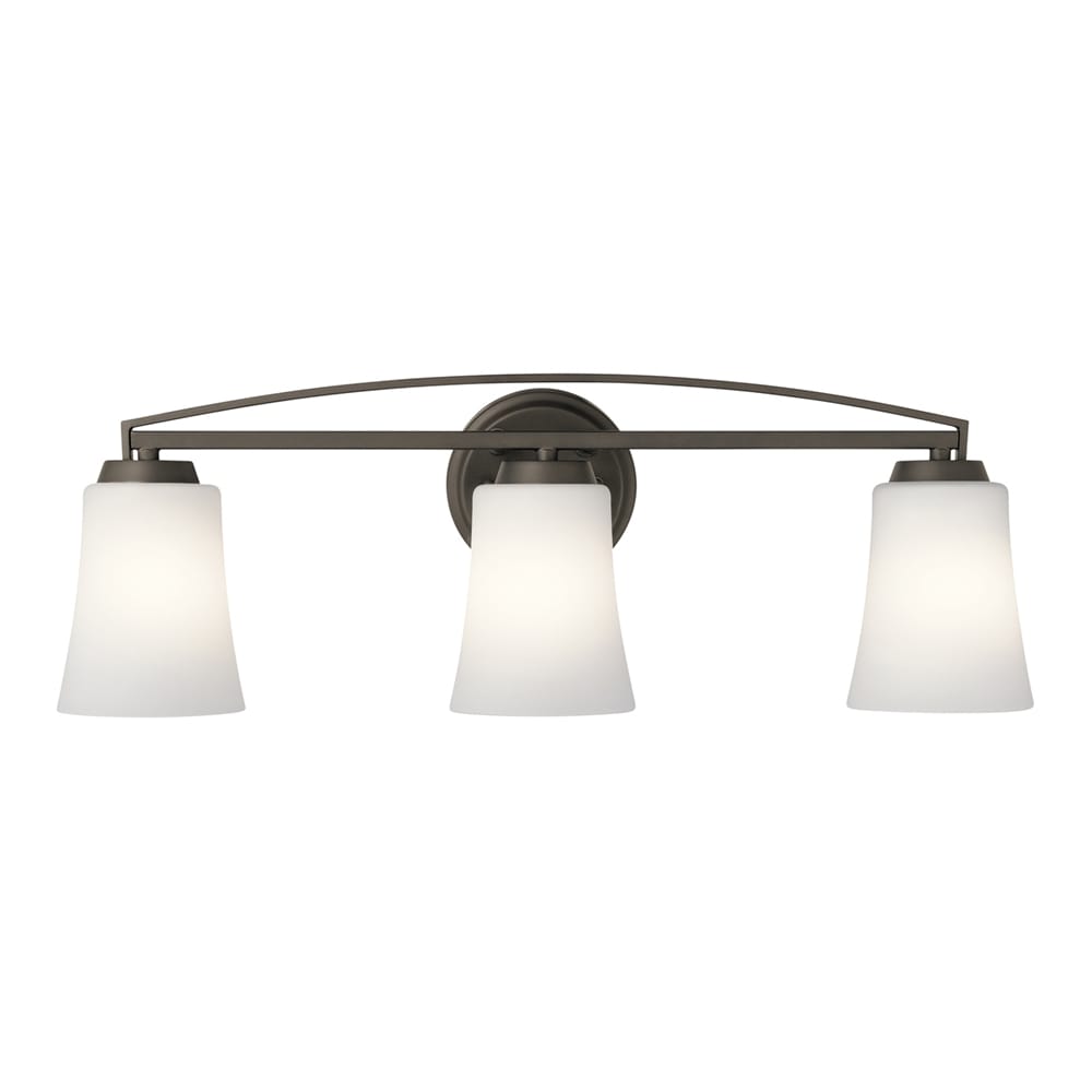 Kichler 45890OZ Tao 24.25-in 3-Light Olde Bronze Transitional Vanity Light
