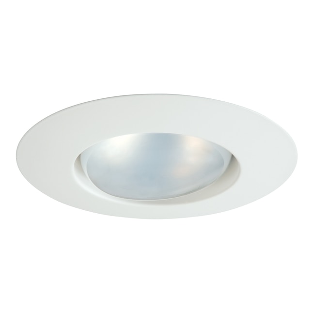 Halo 4 In White Open Recessed Light, 6 Inch Recessed Lighting Trim Rings