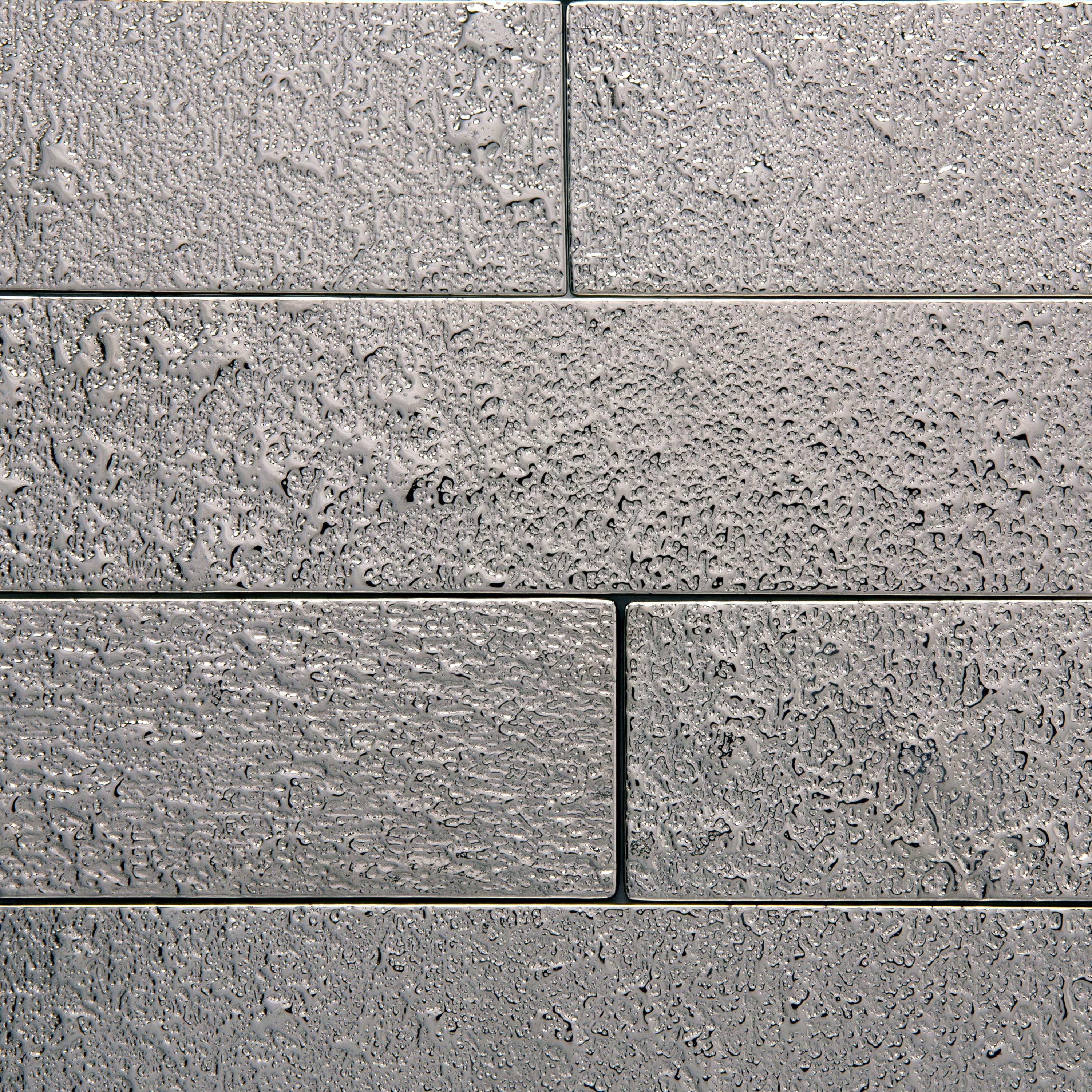 Apollo Tile (Sample) Metropolis Black 2-in x 8-in Polished Glass Subway Wall Tile