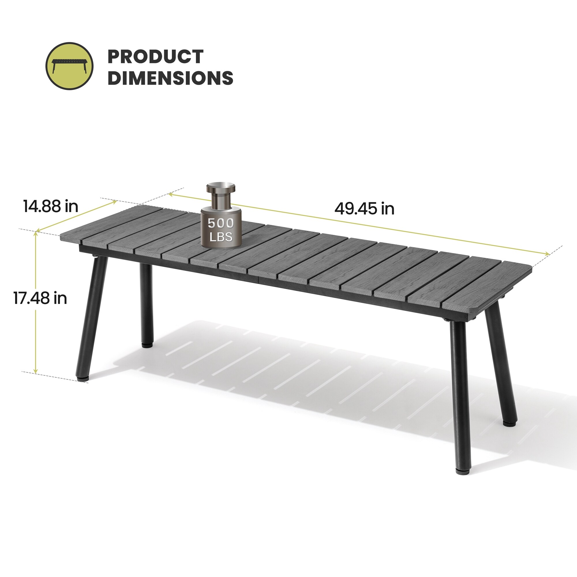 Crestlive Products CL-DC039GRY-1 benches - View #3