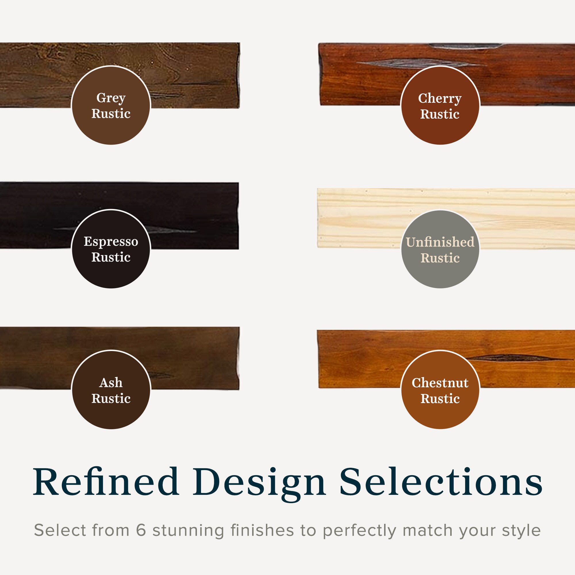 Mantels Direct NATURAL-48-CRD Mantel-Shelves - View #6