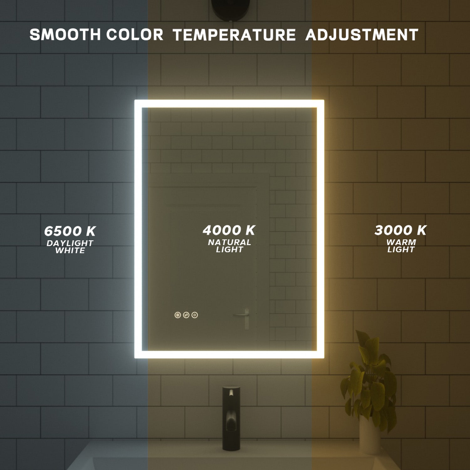 TaiMei MC04-2230SF1 Framed-Bath-Mirrors - View #4