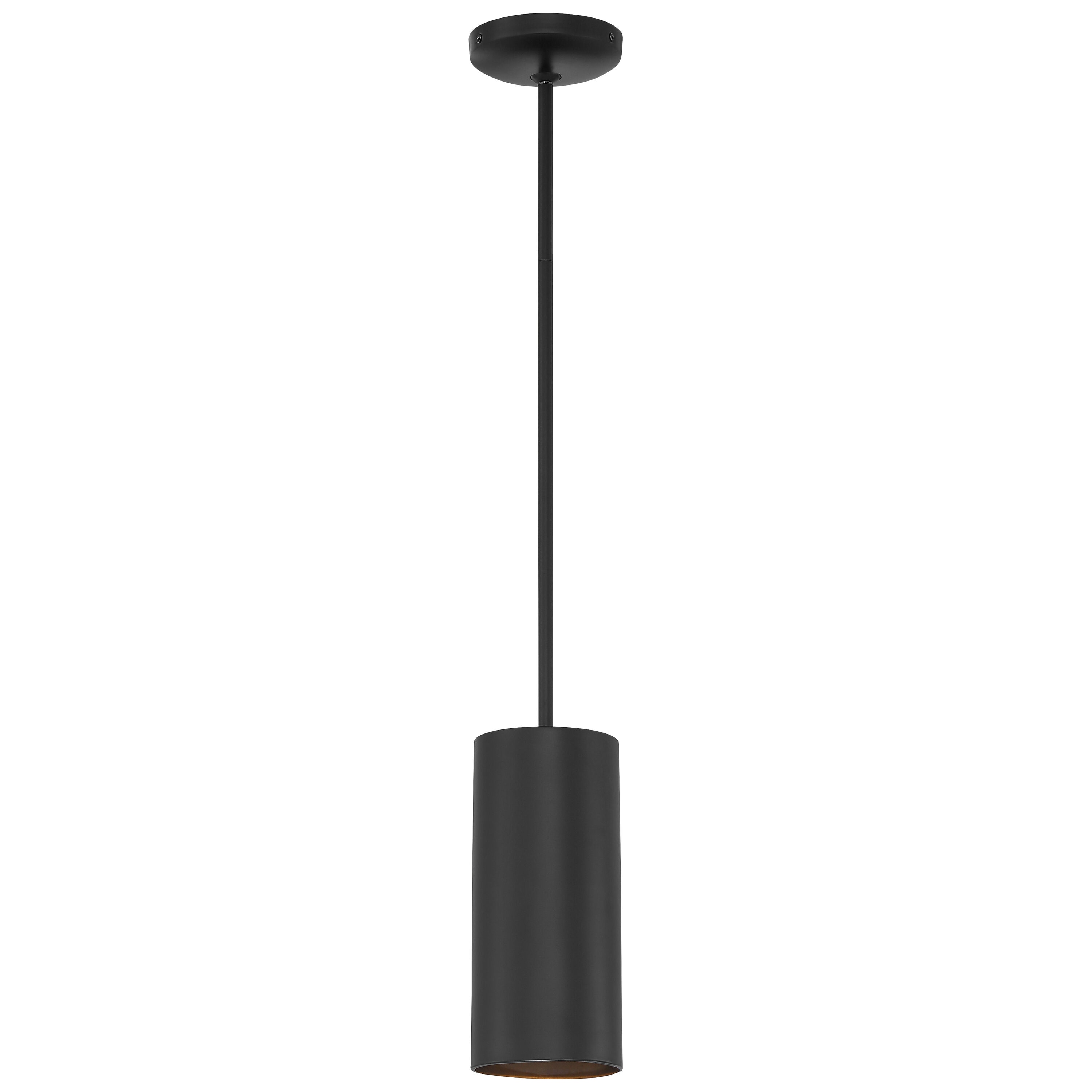 Access Lighting 29001-MBL Pilson Black Modern/contemporary Cylinder Medium Hanging Pendant light