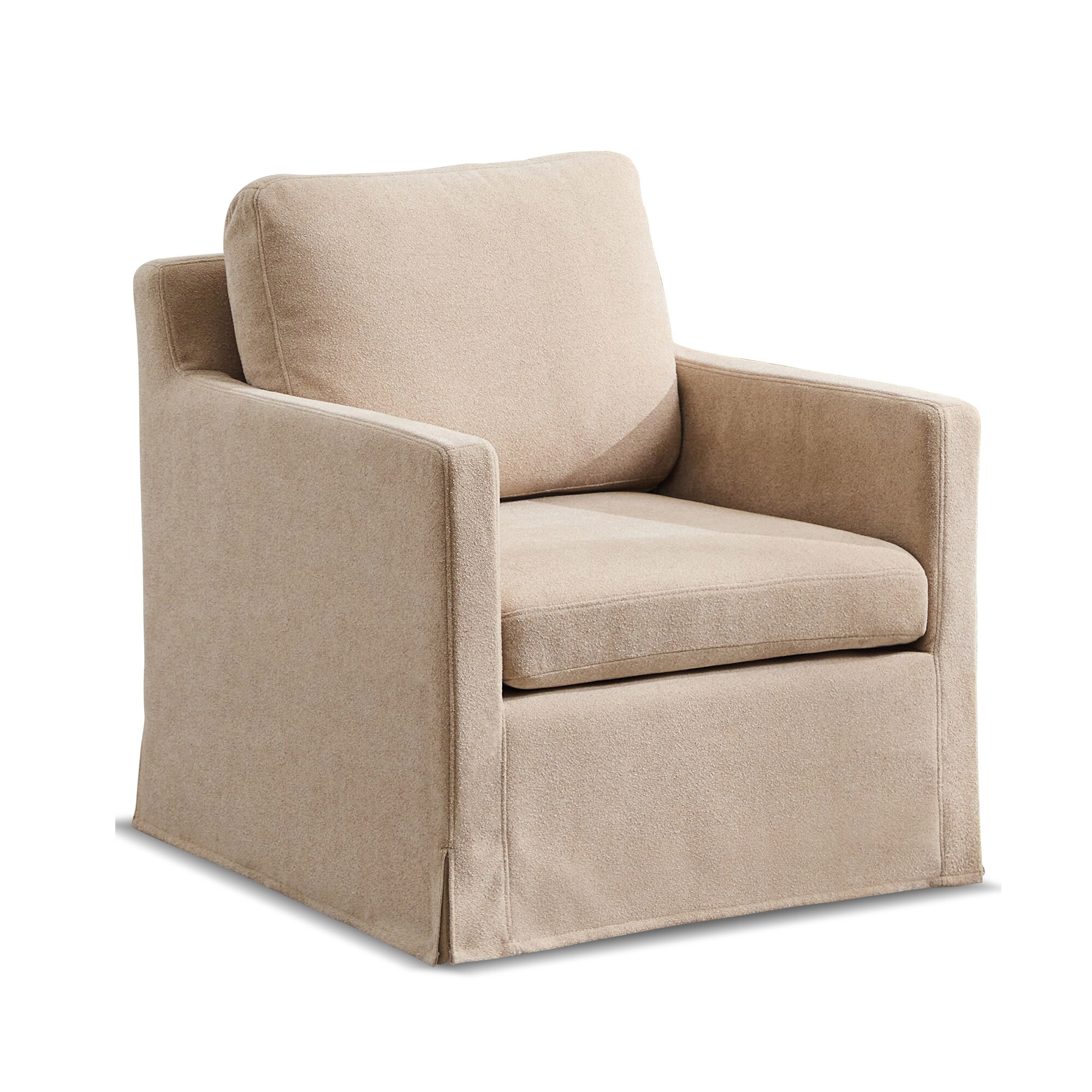 Hrinhom HC-W1101-WHEAT Modern WHEAT Swivel Accent Chair