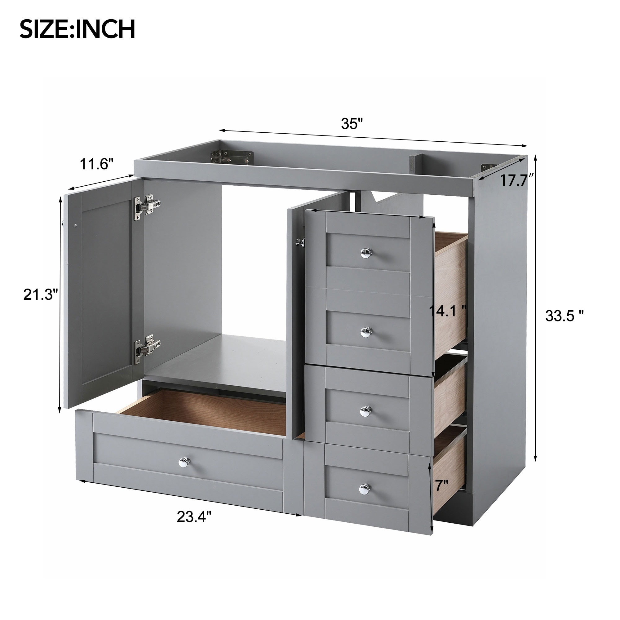 HyperDrop Cart B-8F7O3A4H5T6P Bath-Vanity-Combo - View #2