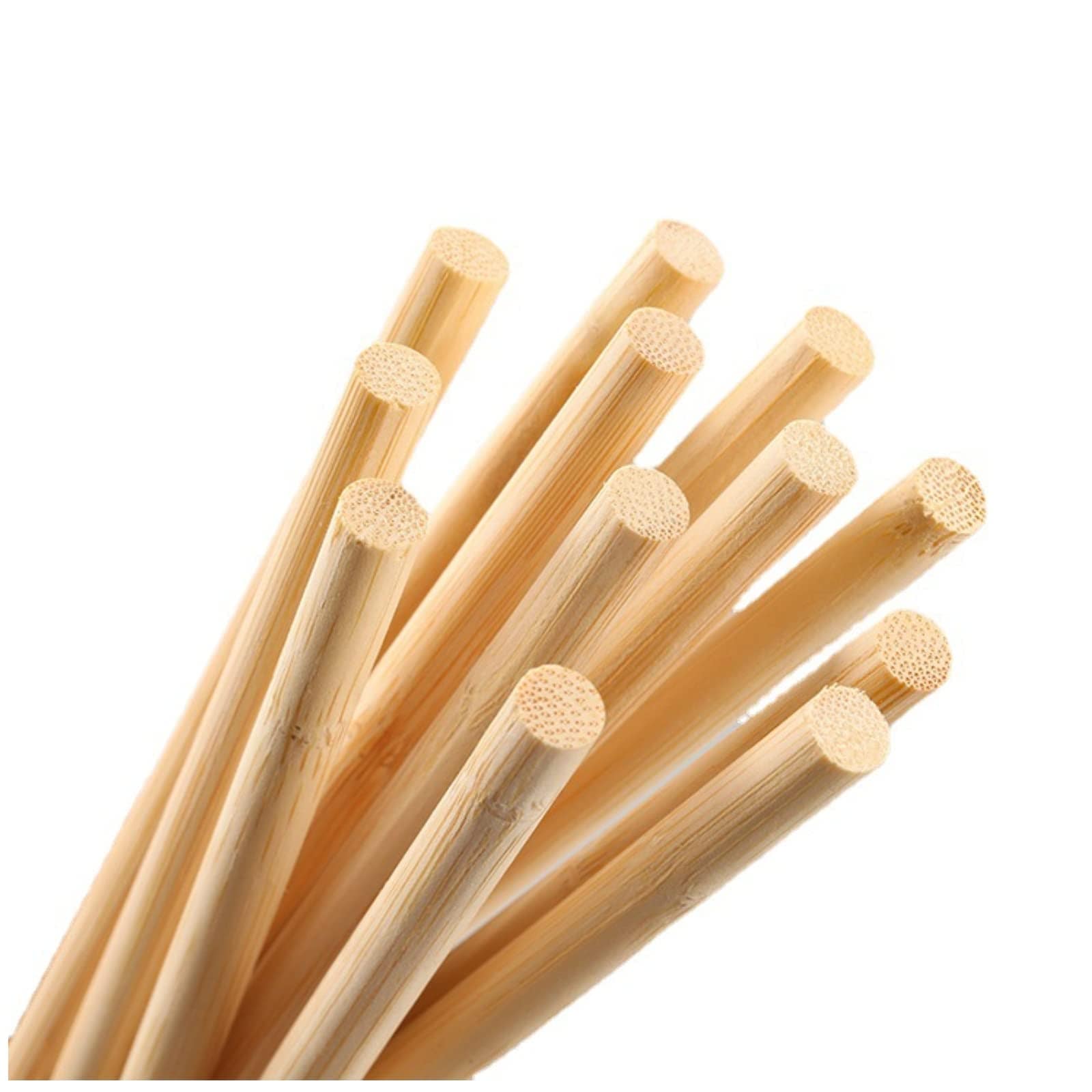 Aoibox  3 8 in x 12 in Natural Bamboo Dowel Rods for Crafts and DIY Projects 50 Pack 50PCS Wood Sticks Wooden