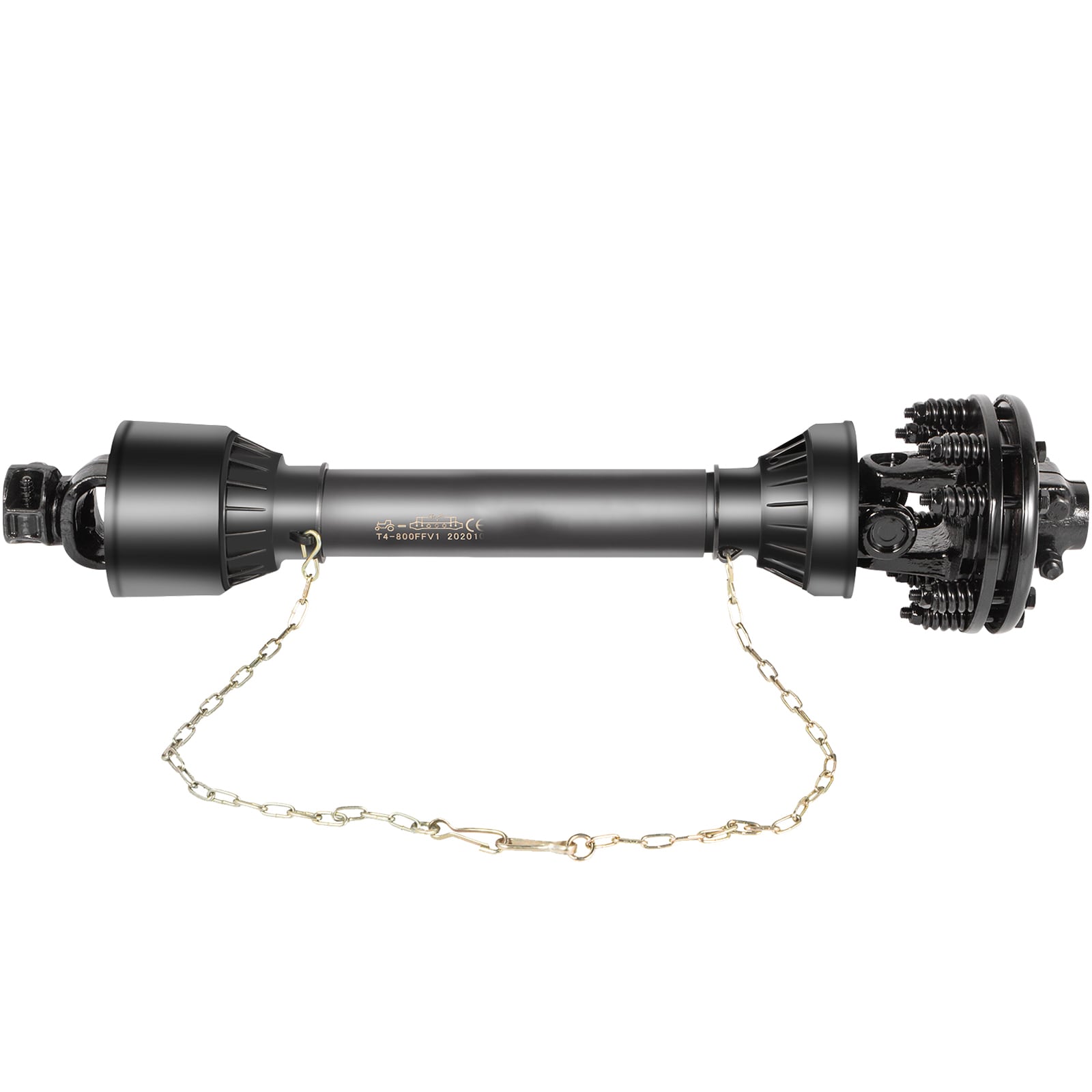 VEVOR PTO Shaft 1-3/8in PTO Drive Shaft 6 Spline Both Ends PTO