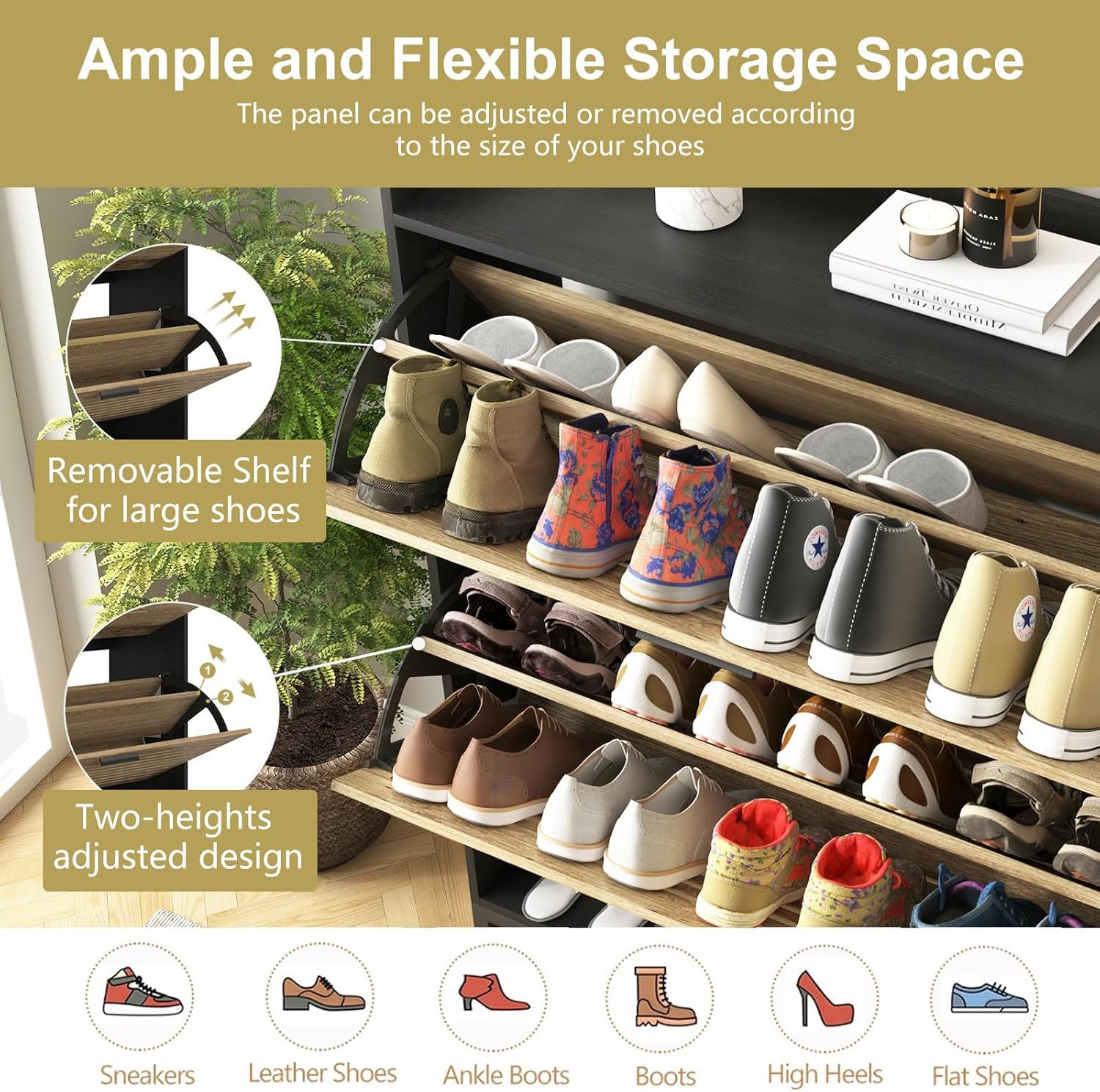 CIPACHO WBWB10303-BK Shoe-Racks - View #7