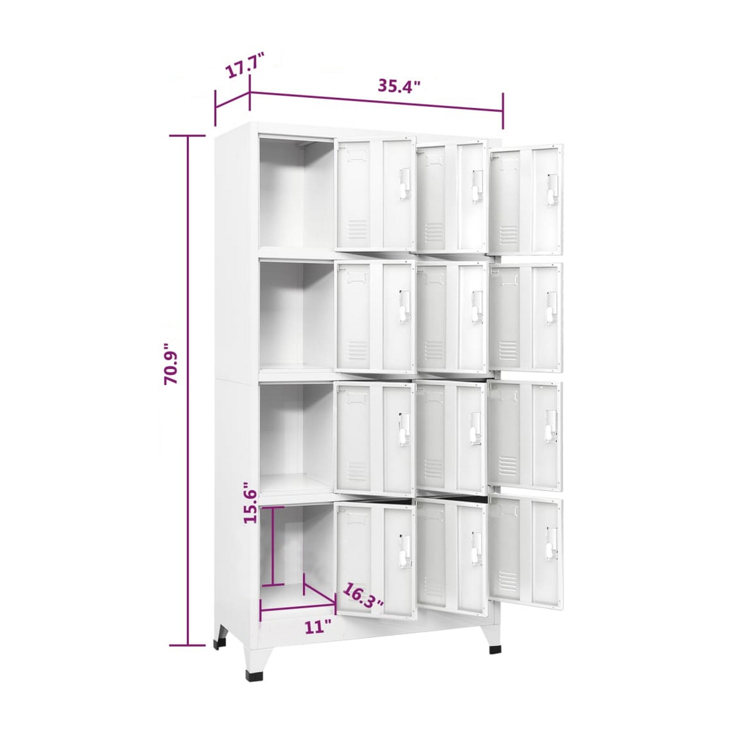 Benzara BM325680 Storage-Lockers - View #5