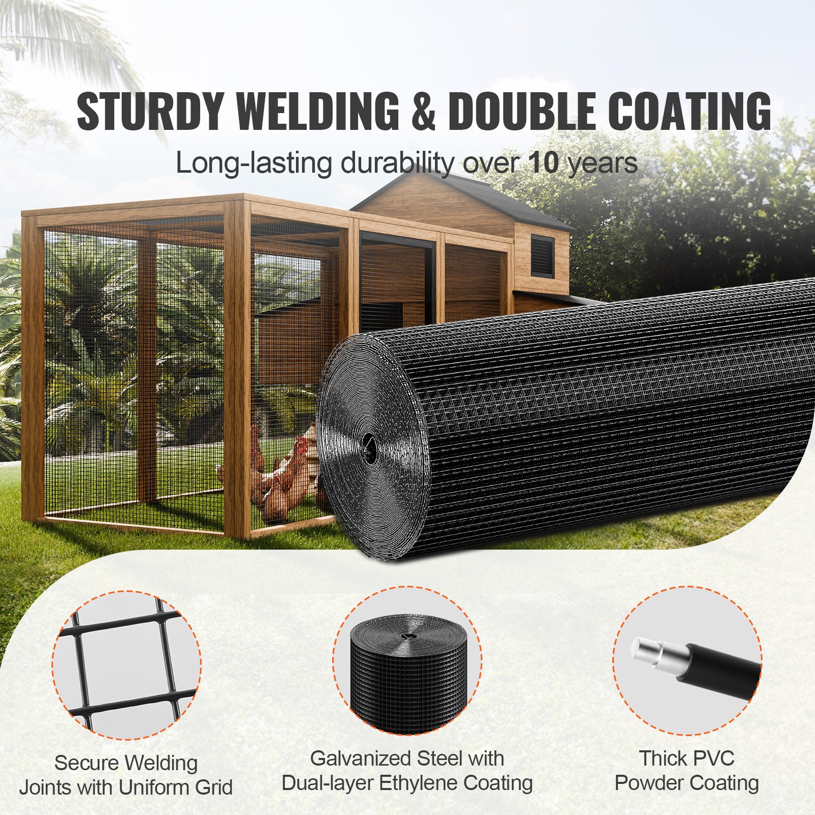 VEVOR SCJSGSWL48IN02232V0 Rolled-Fence - View #2