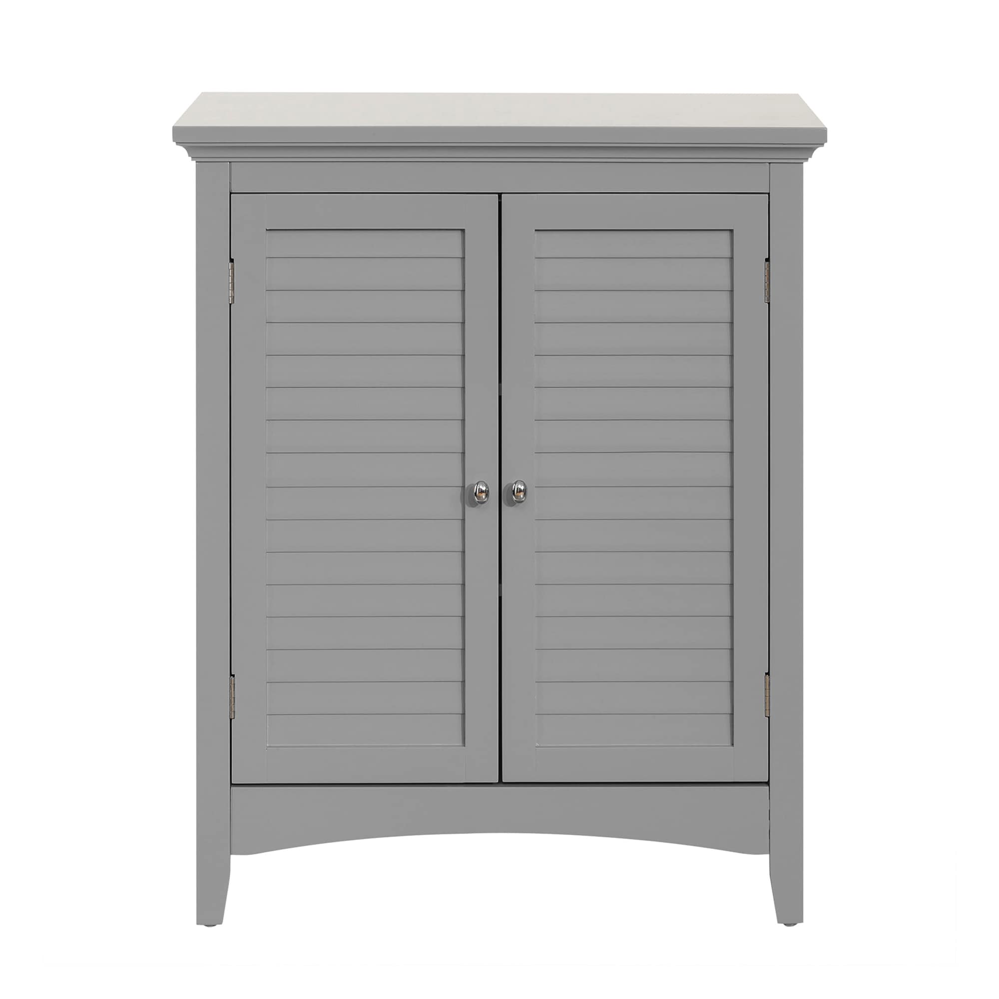Elegant Home Fashions Glancy 2 Door Wooden Linen Tower Cabinet With Storage Gray for sale online 