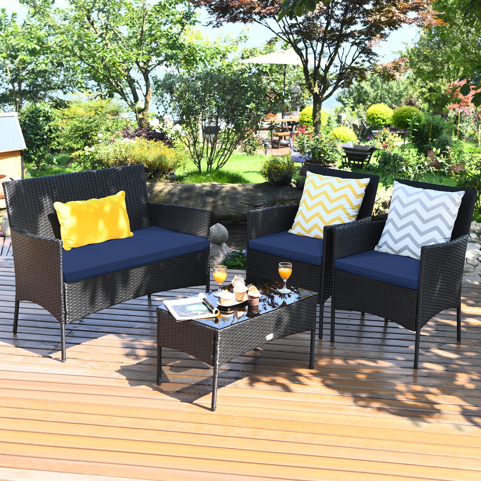 Slickblue D-CO-YN-HW75356WH Patio-Conversation-Sets - View #8