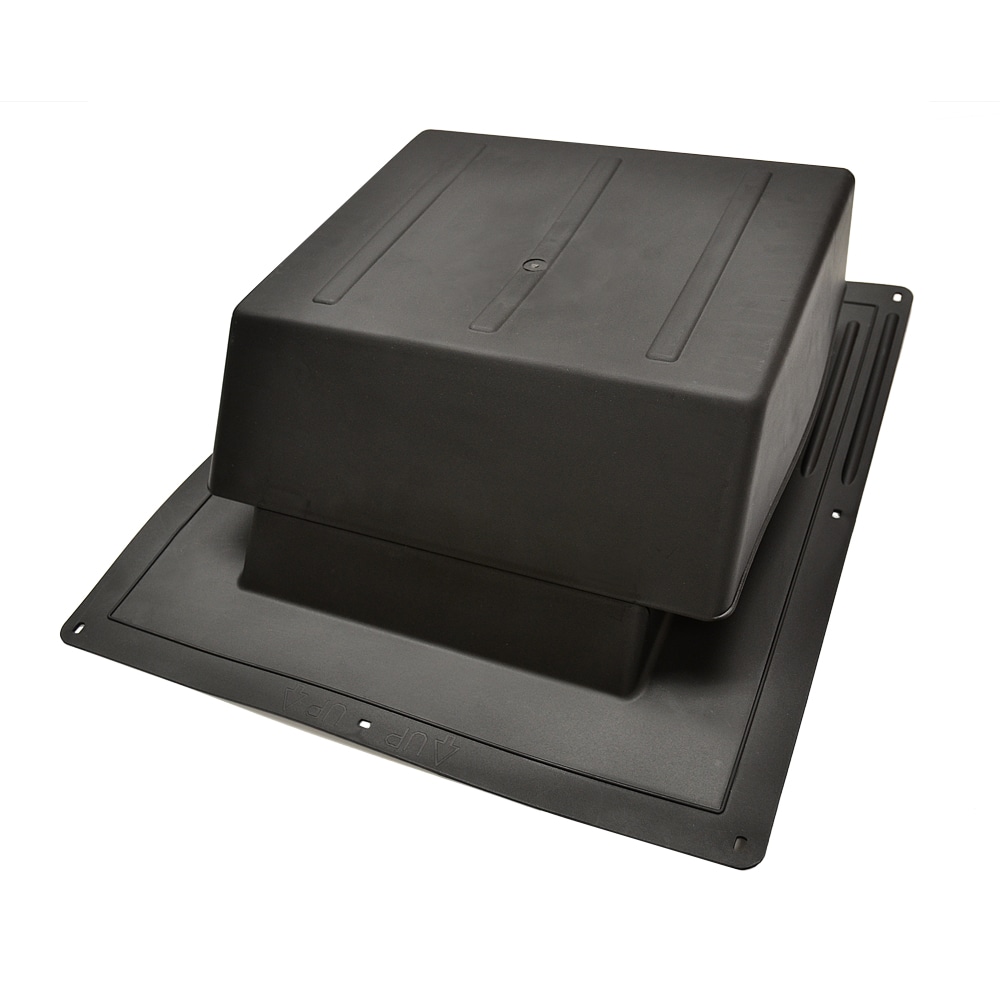 Master Flow IR65BL 65 Nfa Black Plastic Slant-back Roof Louver
