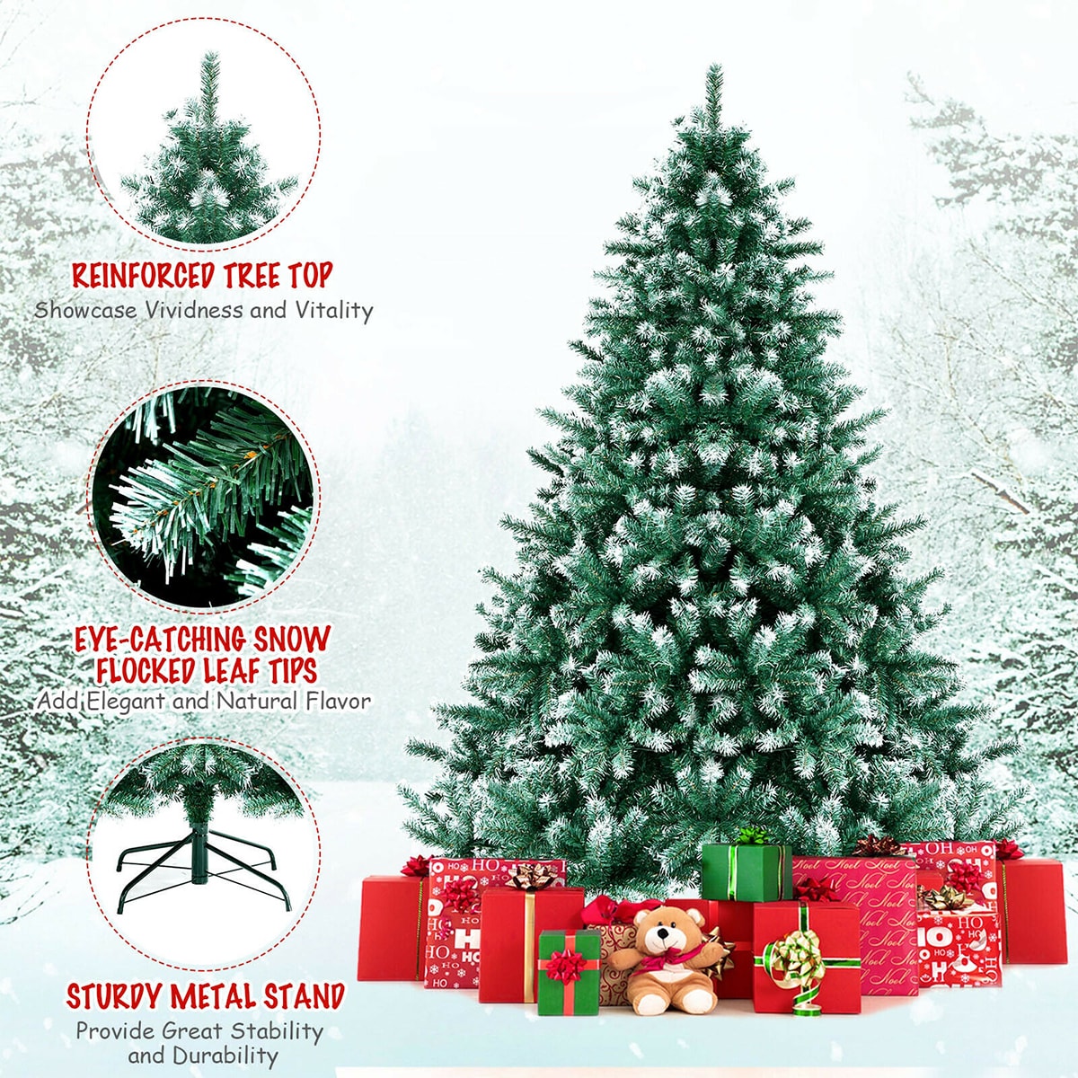 WELLFOR CM-HJY-23624 Artificial-Christmas-Trees - View #3