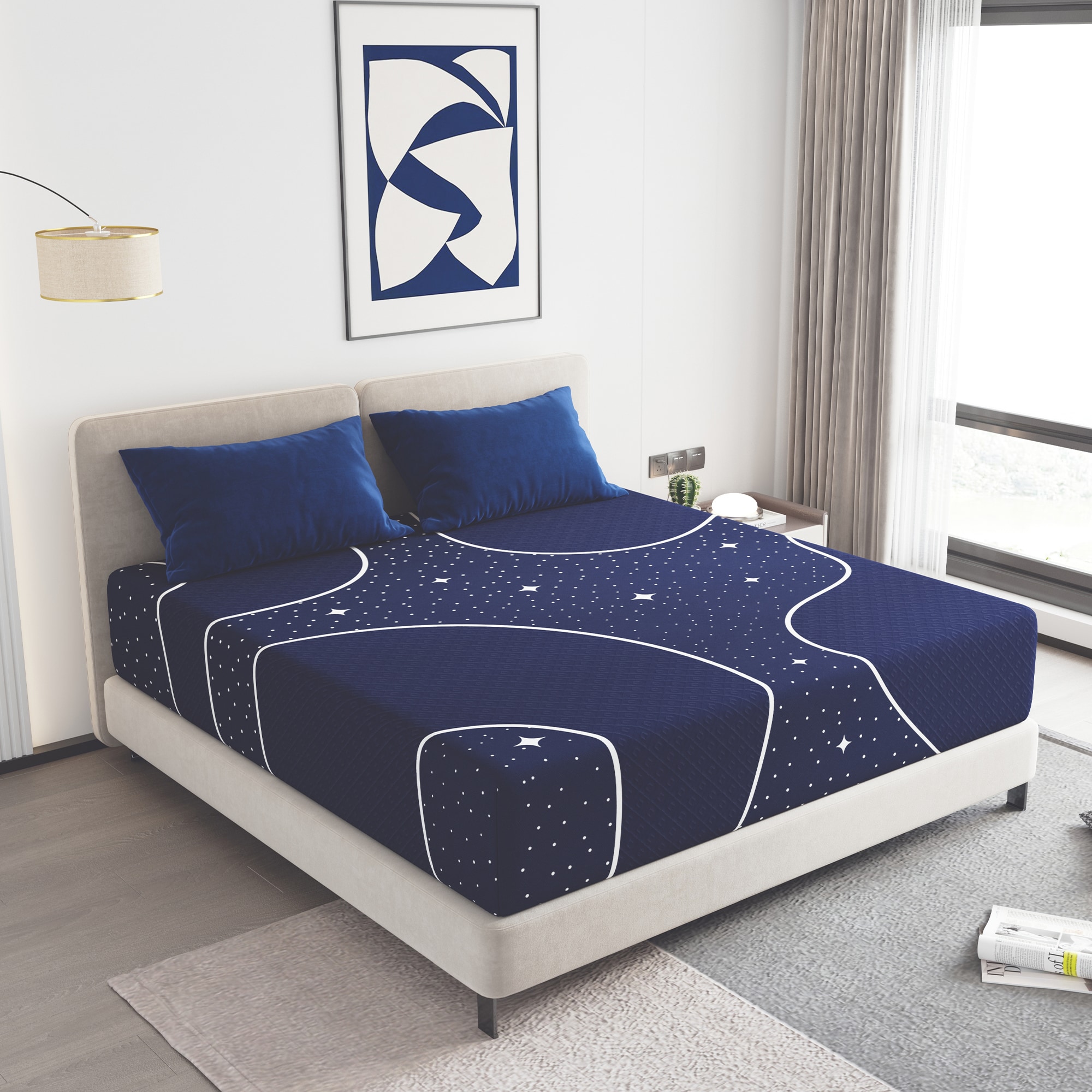 Sweetnight LW-14-K-S01512 14-in Medium King Hybrid Memory Foam/Coil Blend Mattress in a Box