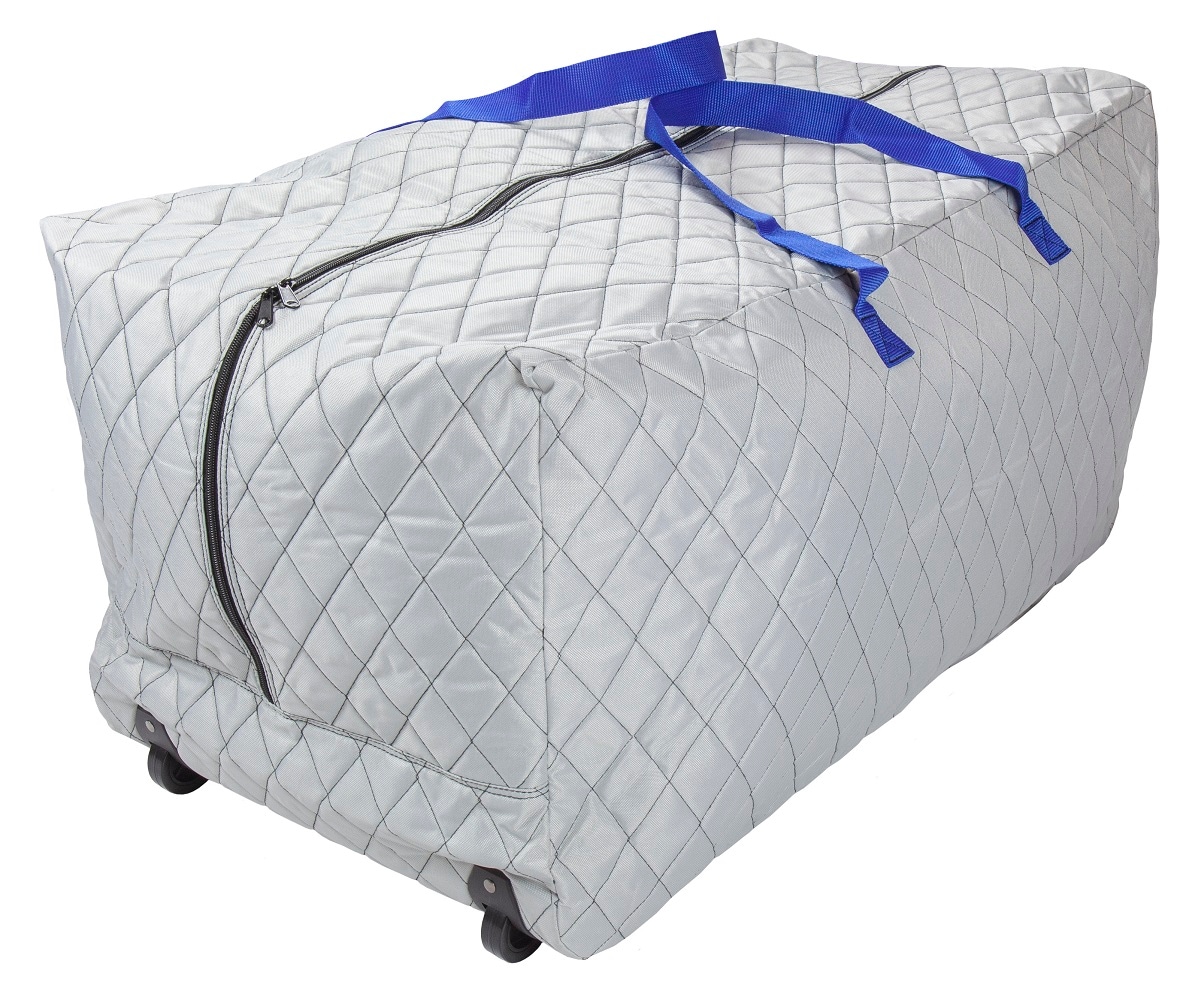 75-Gal. Quilted Rolling Storage Bag in Blue