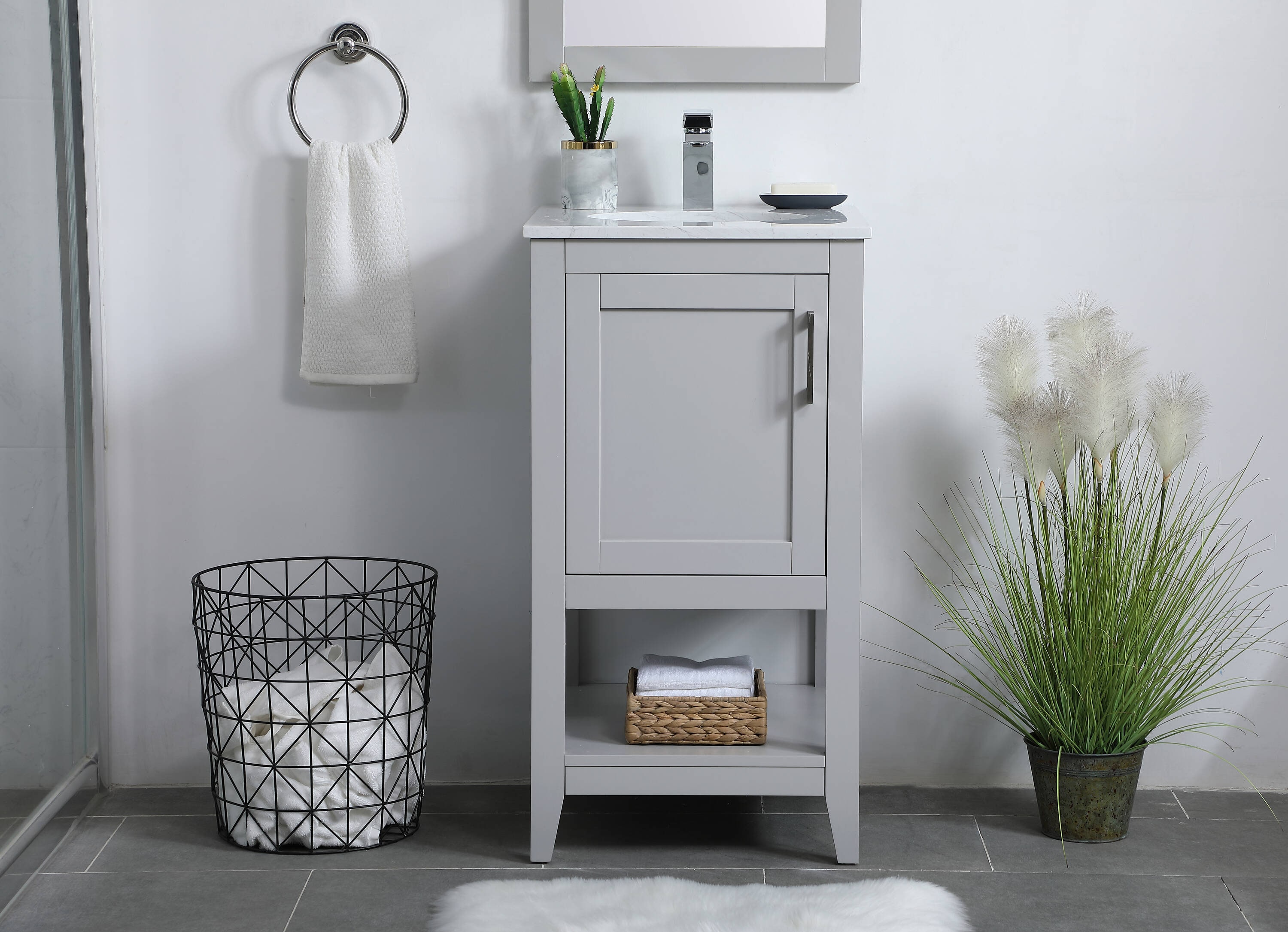 Elegant Decor HF48054GR Bath-Vanity-Combo - View #2