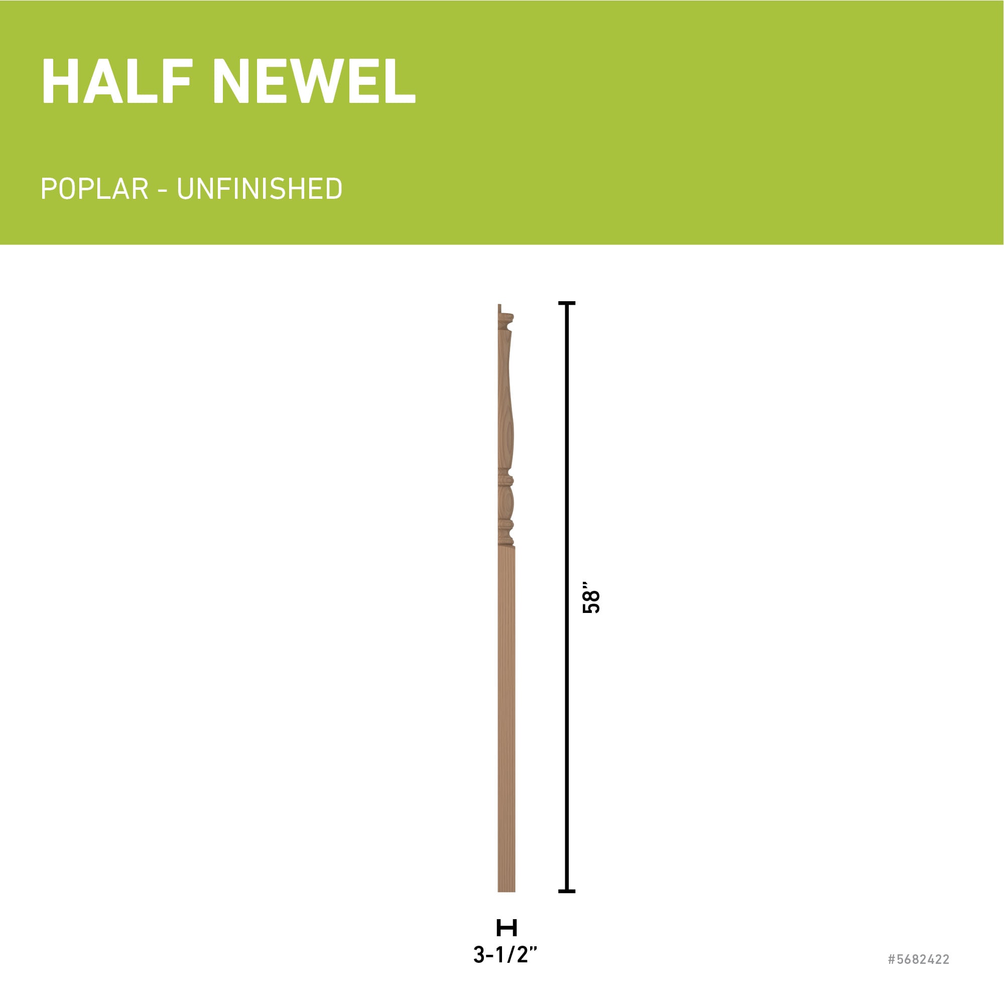L.J. Smith Stair Systems LJP-3315 1-2-P Interior-Stairpart-Newel-Posts - View #3
