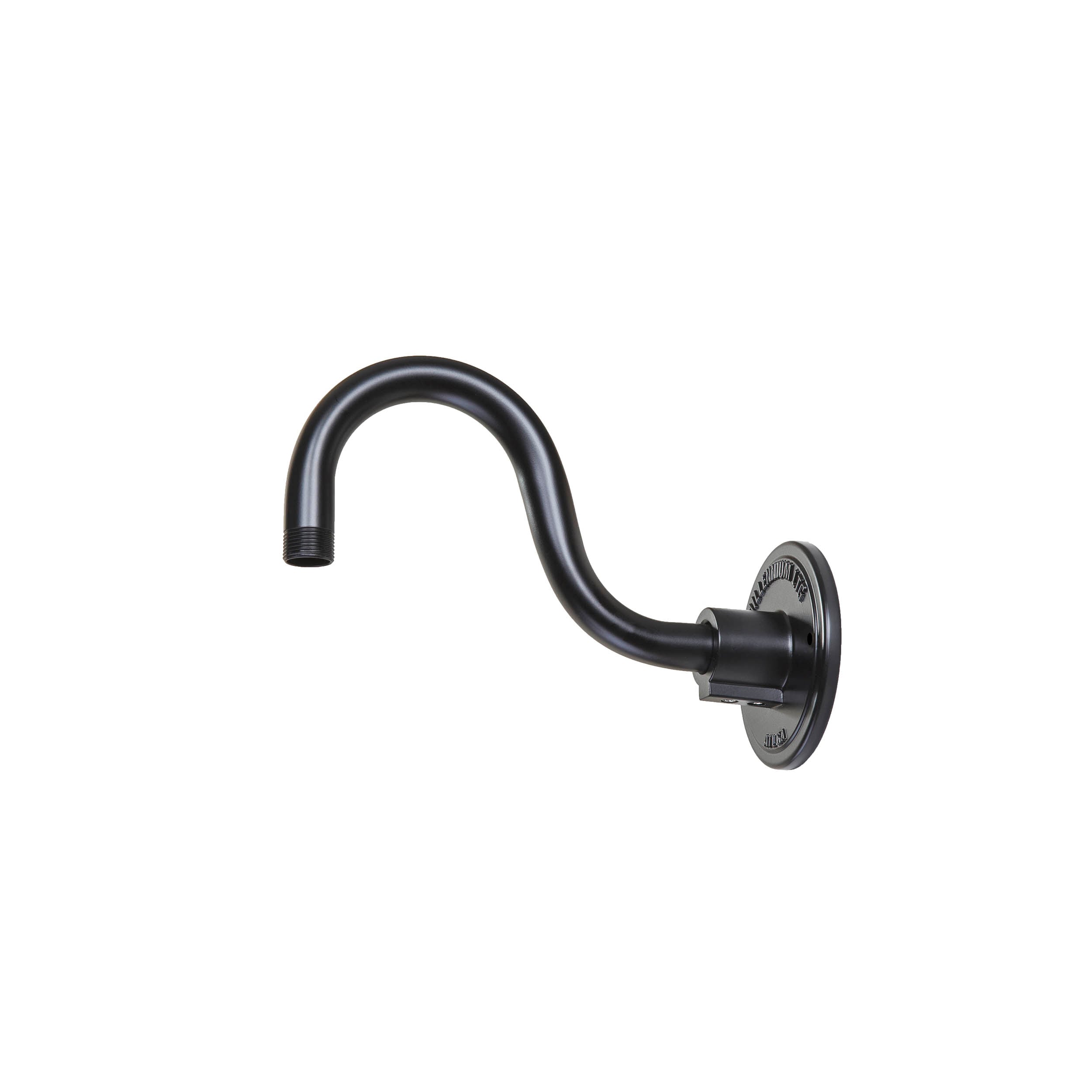 Millennium Lighting RGN10-ASB R Series Aluminum Satin Black Outdoor Gooseneck Pendant Stem Light Kit