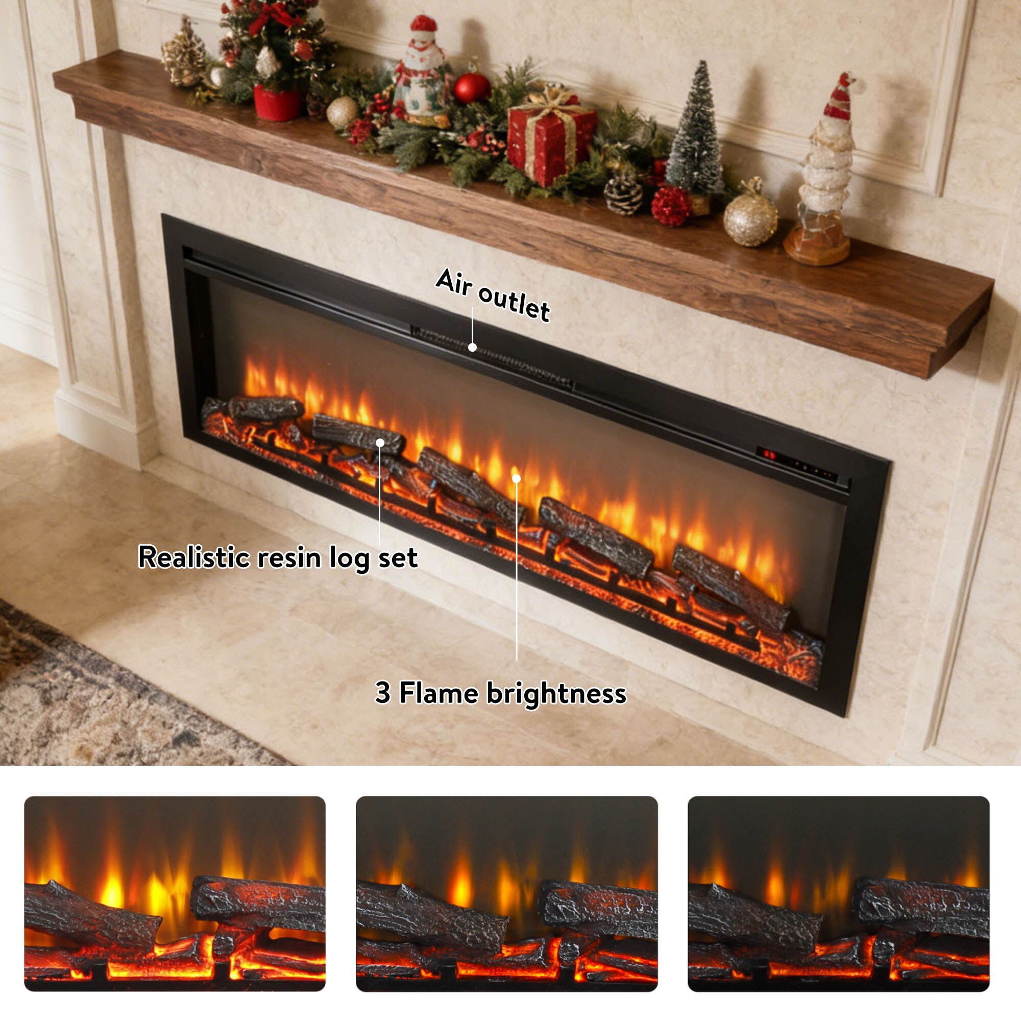 TATAHANCE XW1769EF54BLK Electric-Fireplaces - View #3