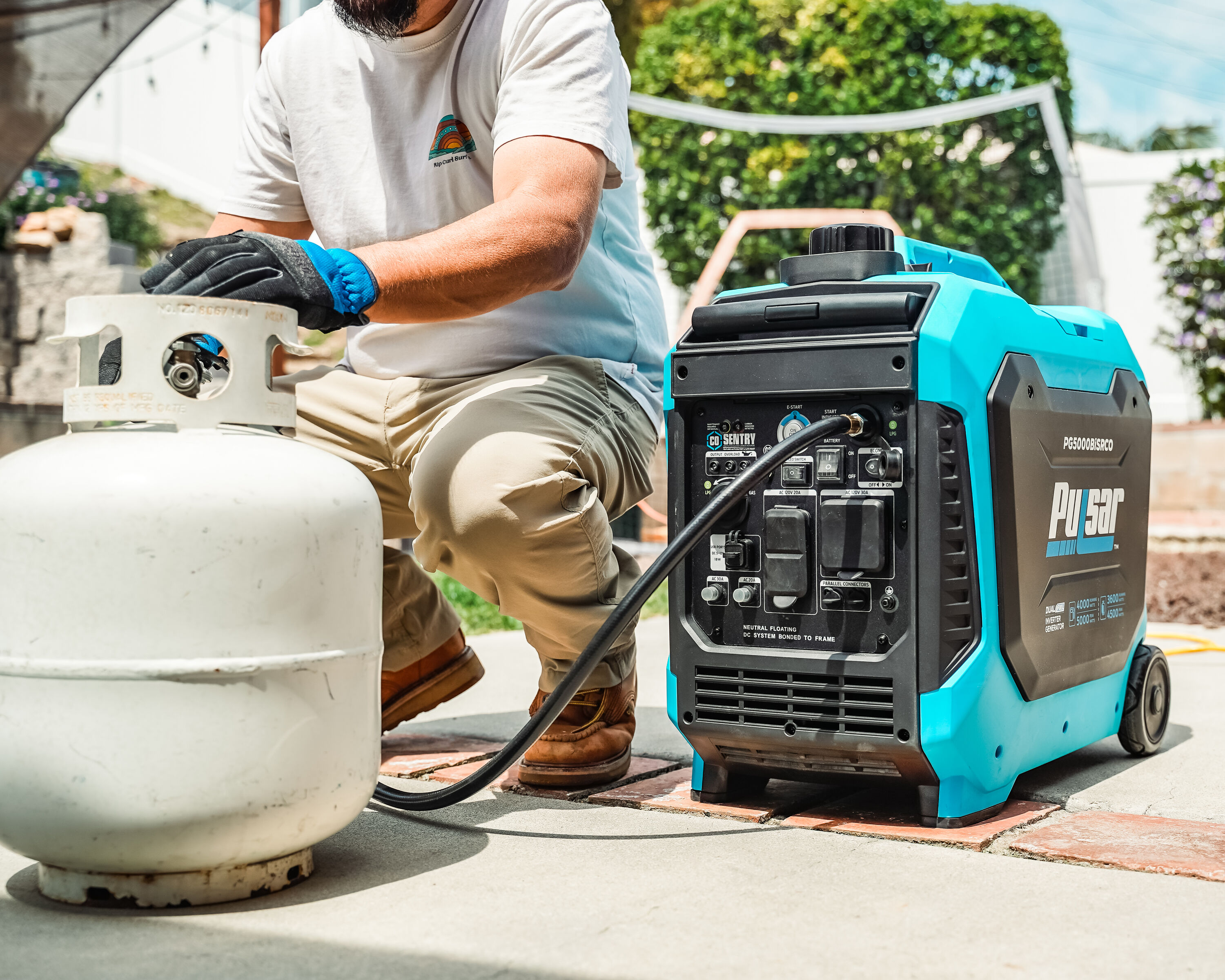 Pulsar Products 5000-Watt Dual Fuel (Gasoline/Propane) Inverter ...