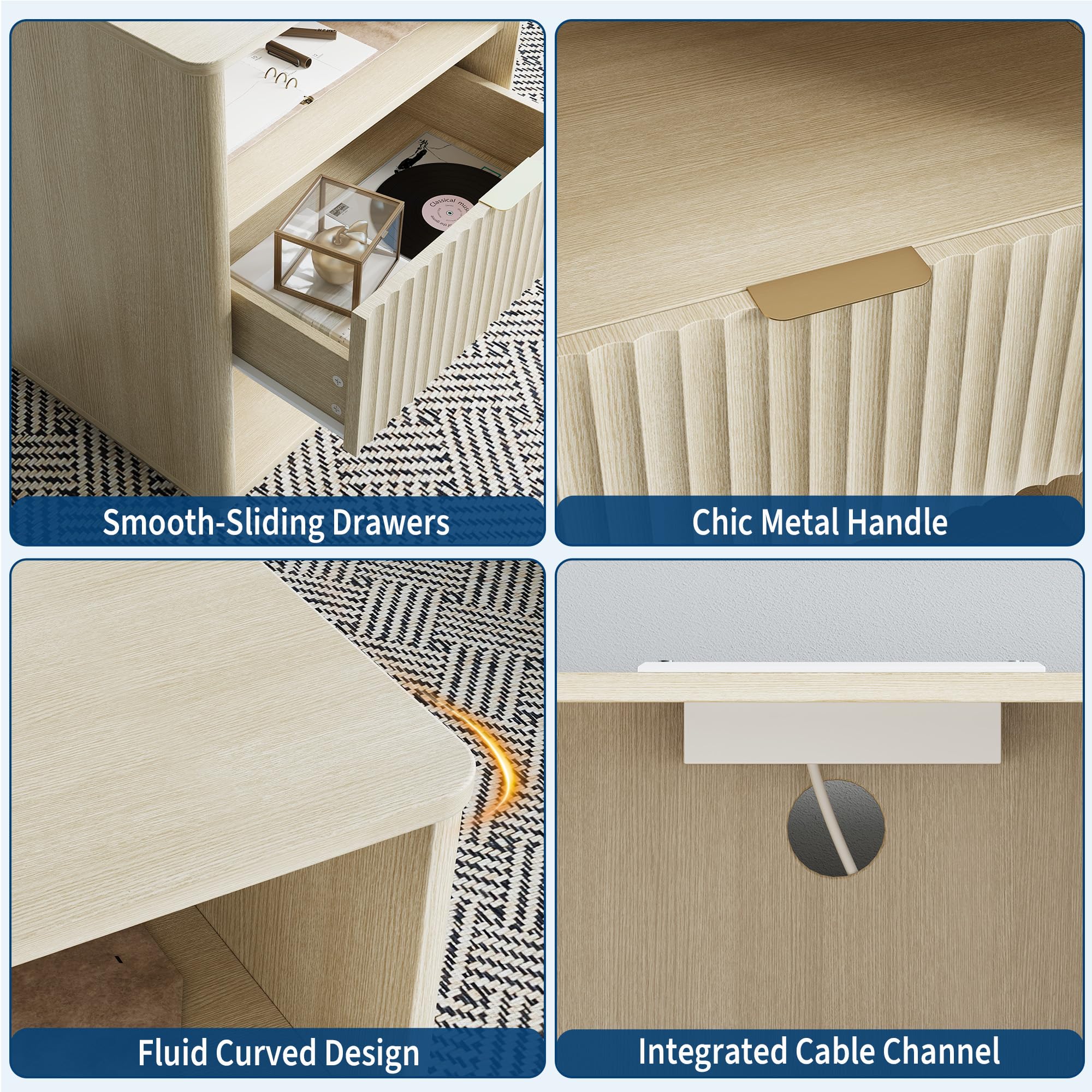GarveeLife C3H-1PFLSPRP57P-WZ nightstands - View #6