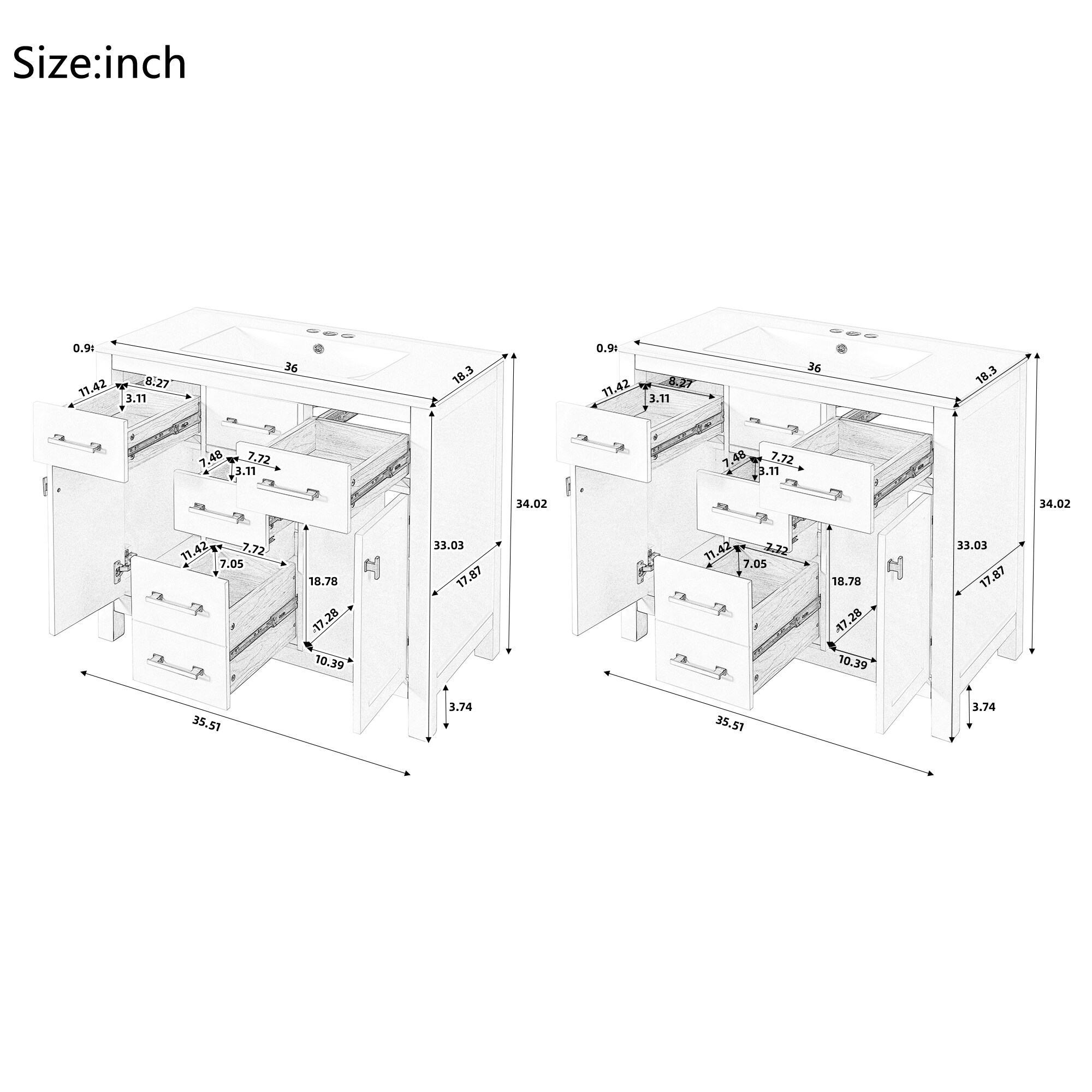LOVMOR SF-WO-N710SS00011K Bath-Vanity-Combo - View #7
