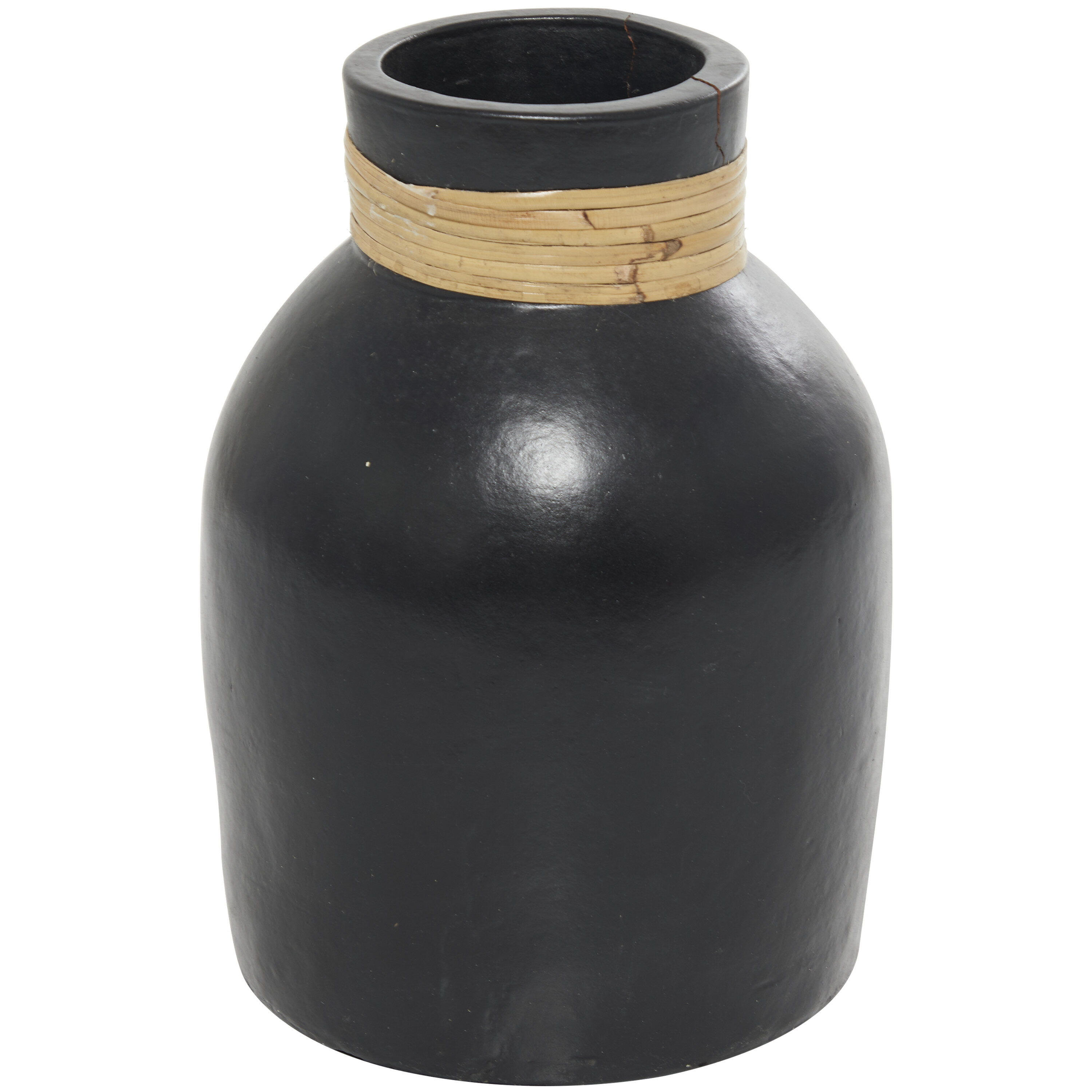 Grayson Lane 820424 Black Ceramic Modern Vase