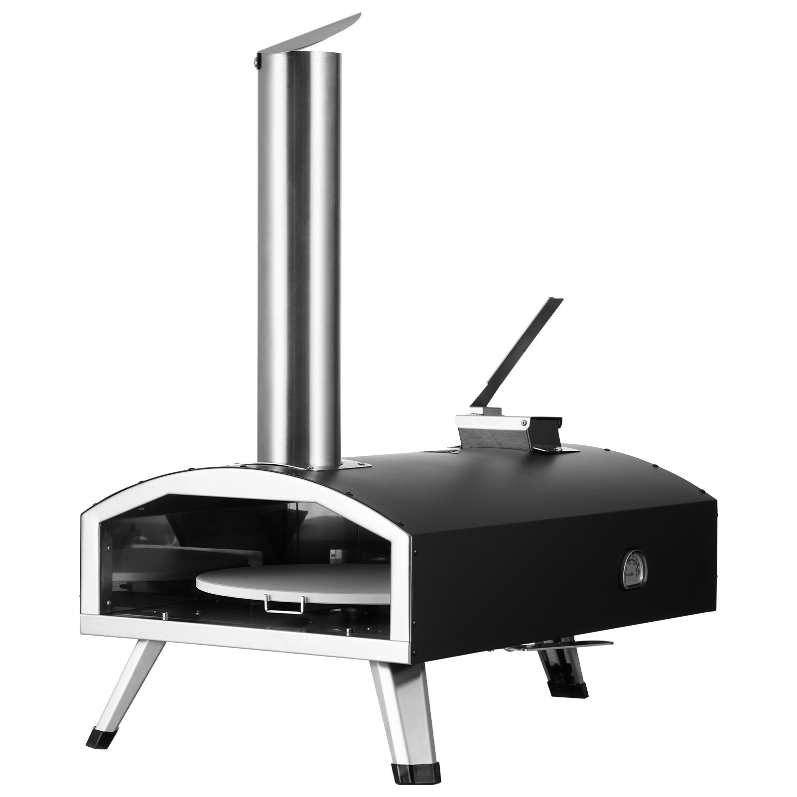 SVOPES SVOPESBXPSL1207600V0 12-IN Pizza Oven Wood Pellet Stainless steel Hearth Wood pellet Outdoor Pizza Oven