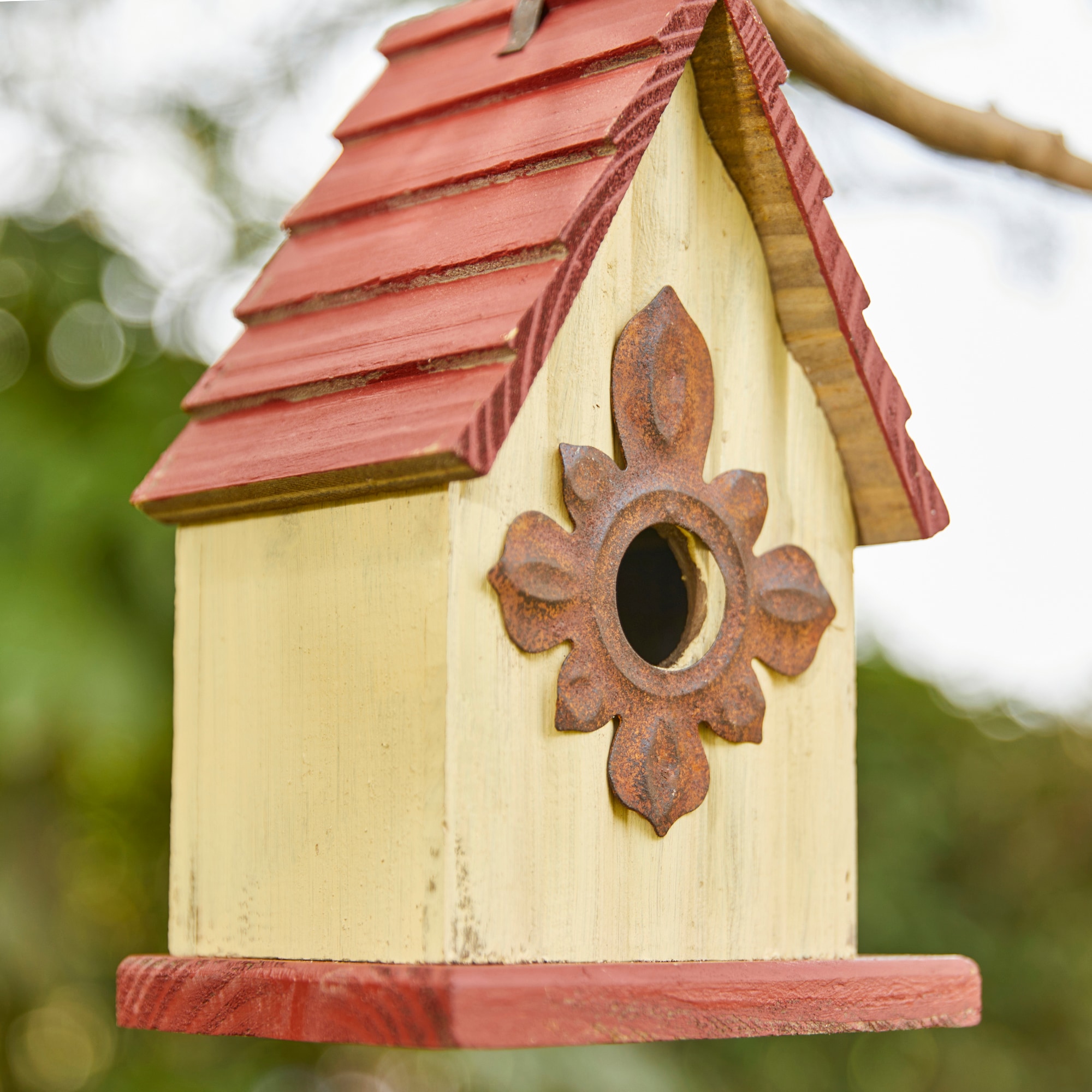 Glitzhome 9-in H Multi Wood Variety Decorative Bird House at Lowes.com