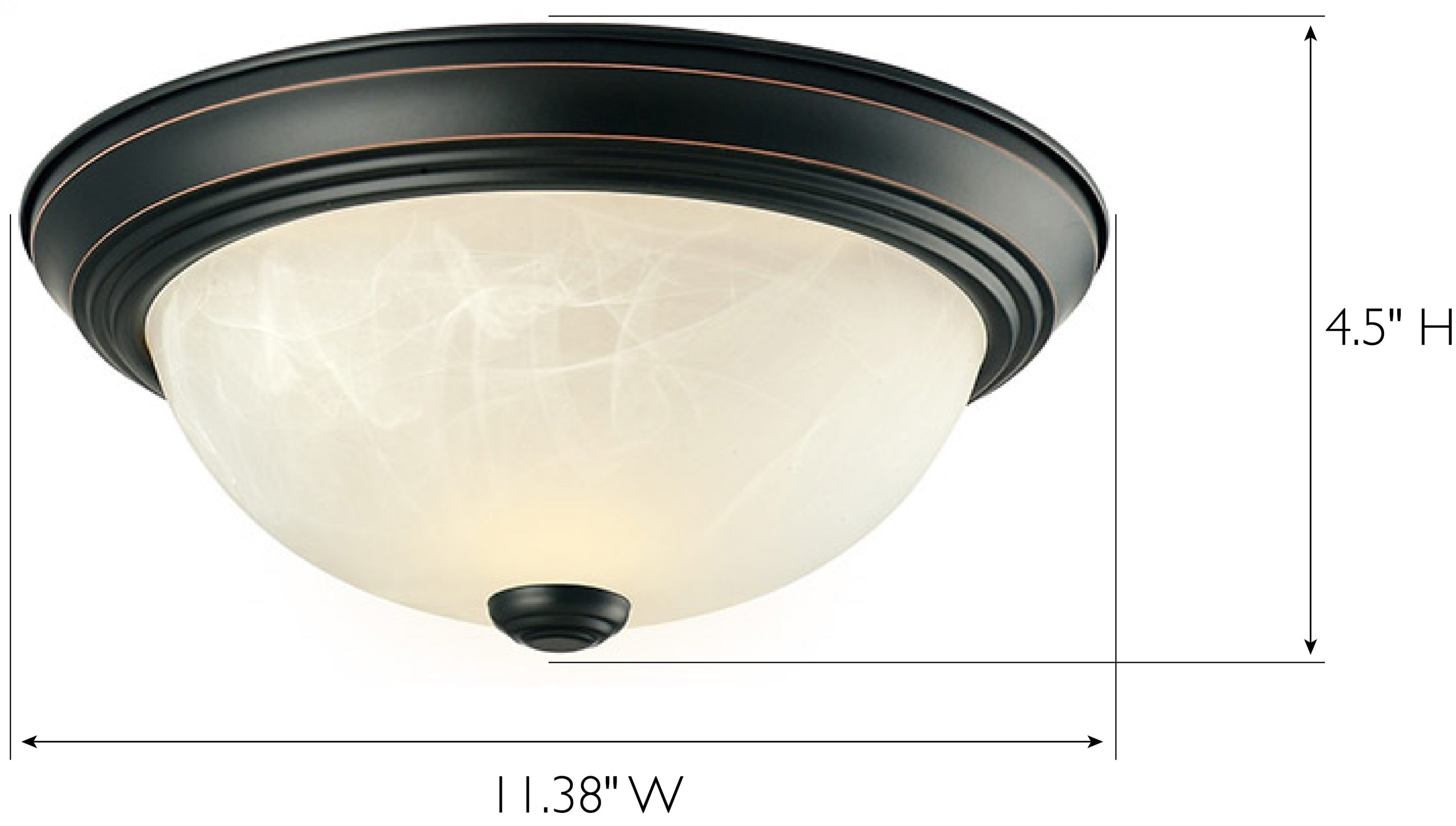 oil rubbed ceiling light