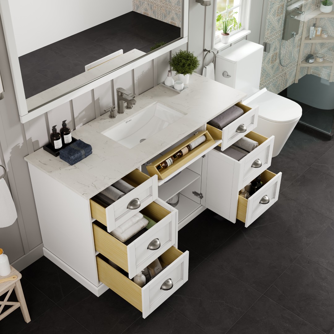 Eviva EVVN666-60WH-SS Bath-Vanity-Combo - View #4