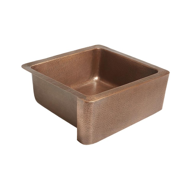 Monet Farmhouse Apron Front Handmade Pure Solid Copper 25 in. Single Bowl Kitchen Sink in Antique Copper Monet Farmhouse Apron Front Handmade Pure Solid Copper 25 in. Single Bowl Kitchen Sink in Antique Copper
