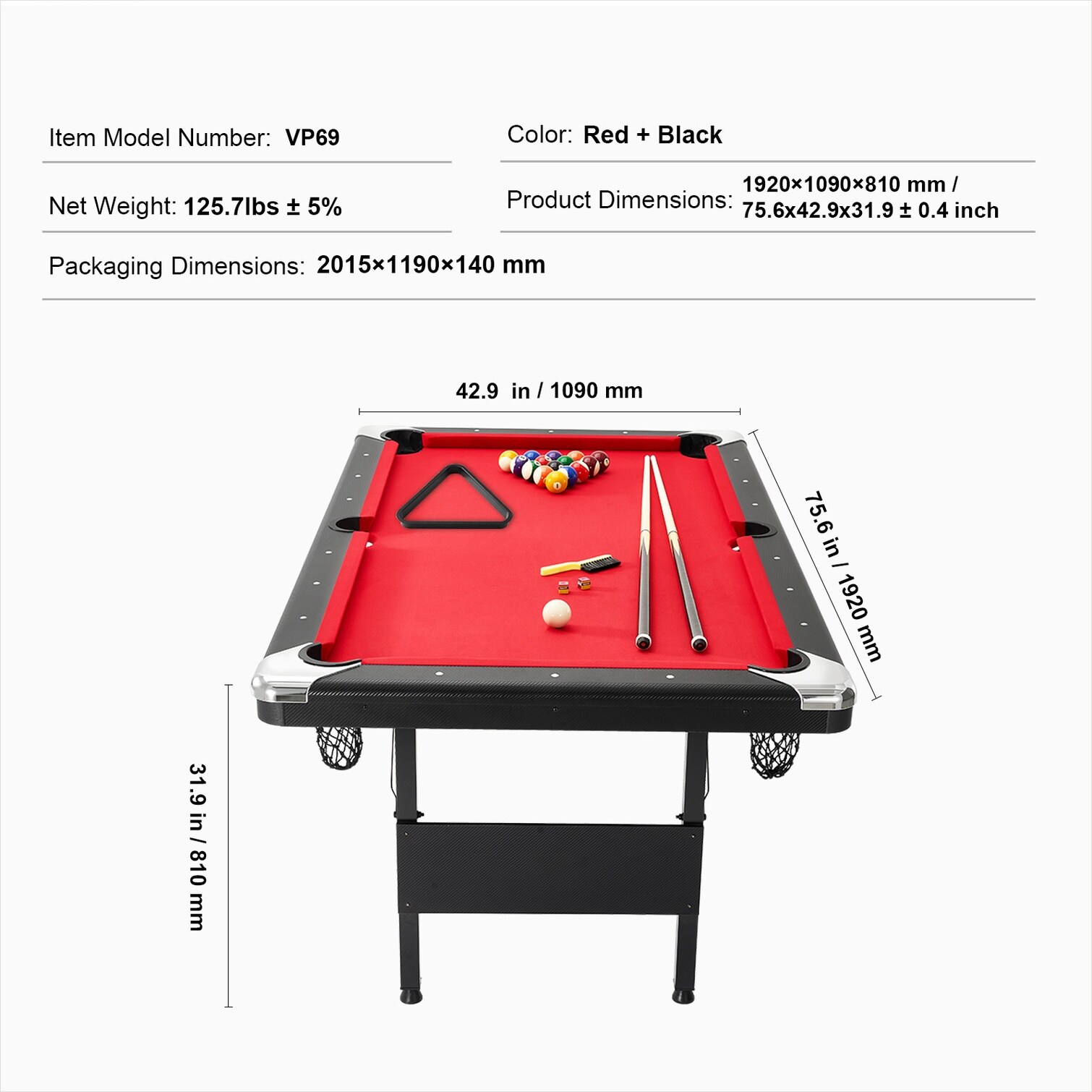 SunJet 86HENUW5NREK Pool-Table - View #8