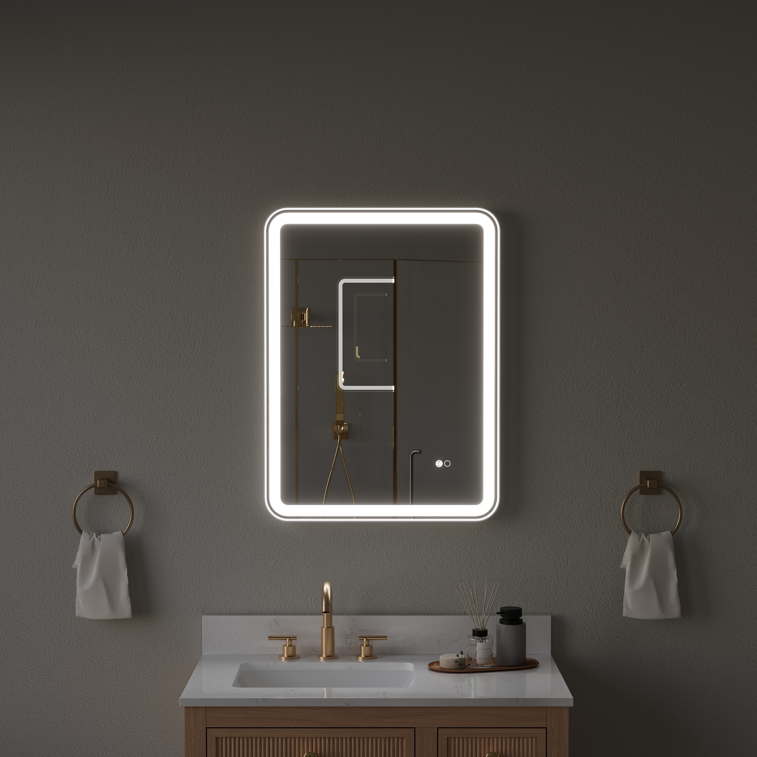 CALVON RC9-2432WT Framed-Bath-Mirrors - View #2