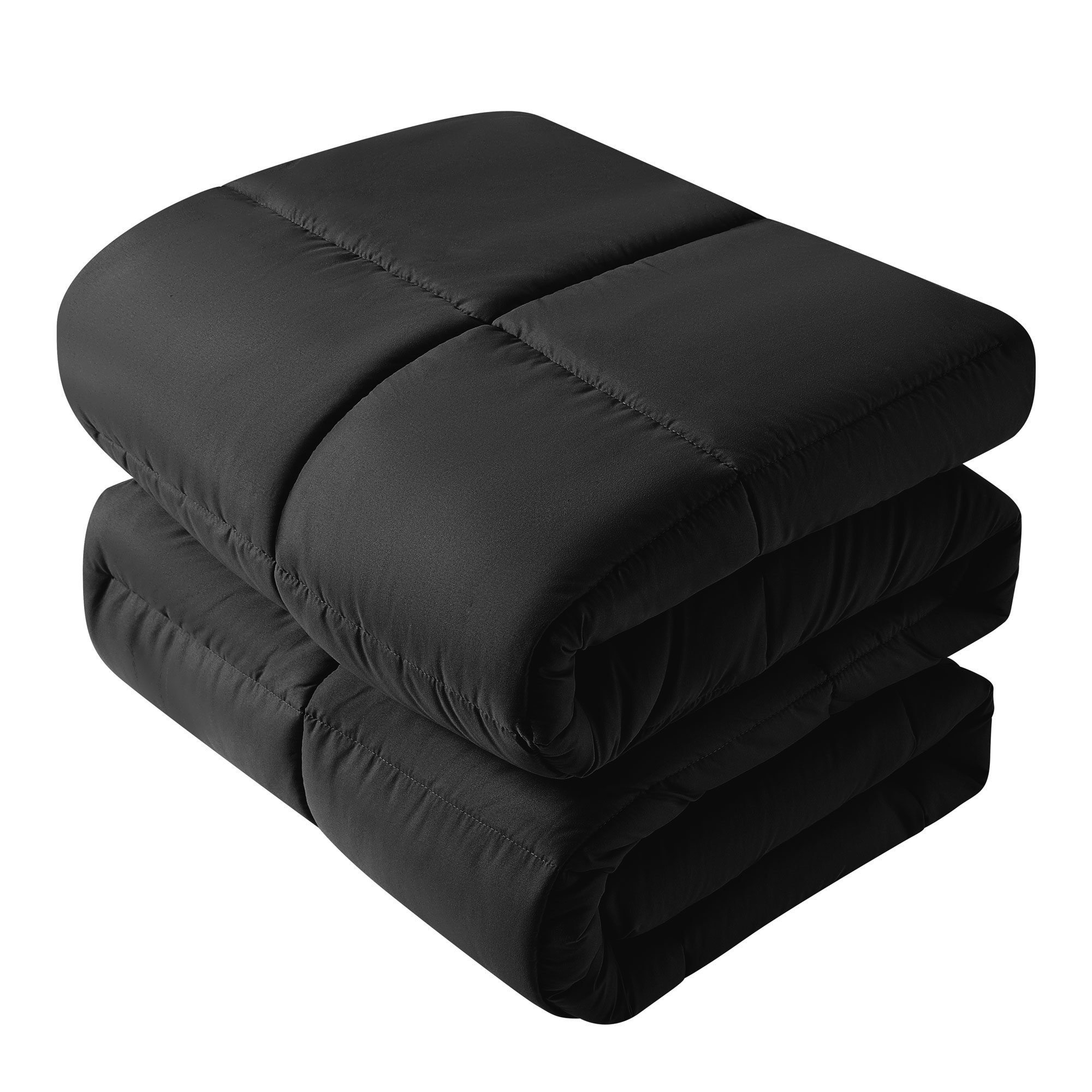 JEAREY JE-TQWCL-NY-T All Season Black Solid Reversible King Comforter Microfiber