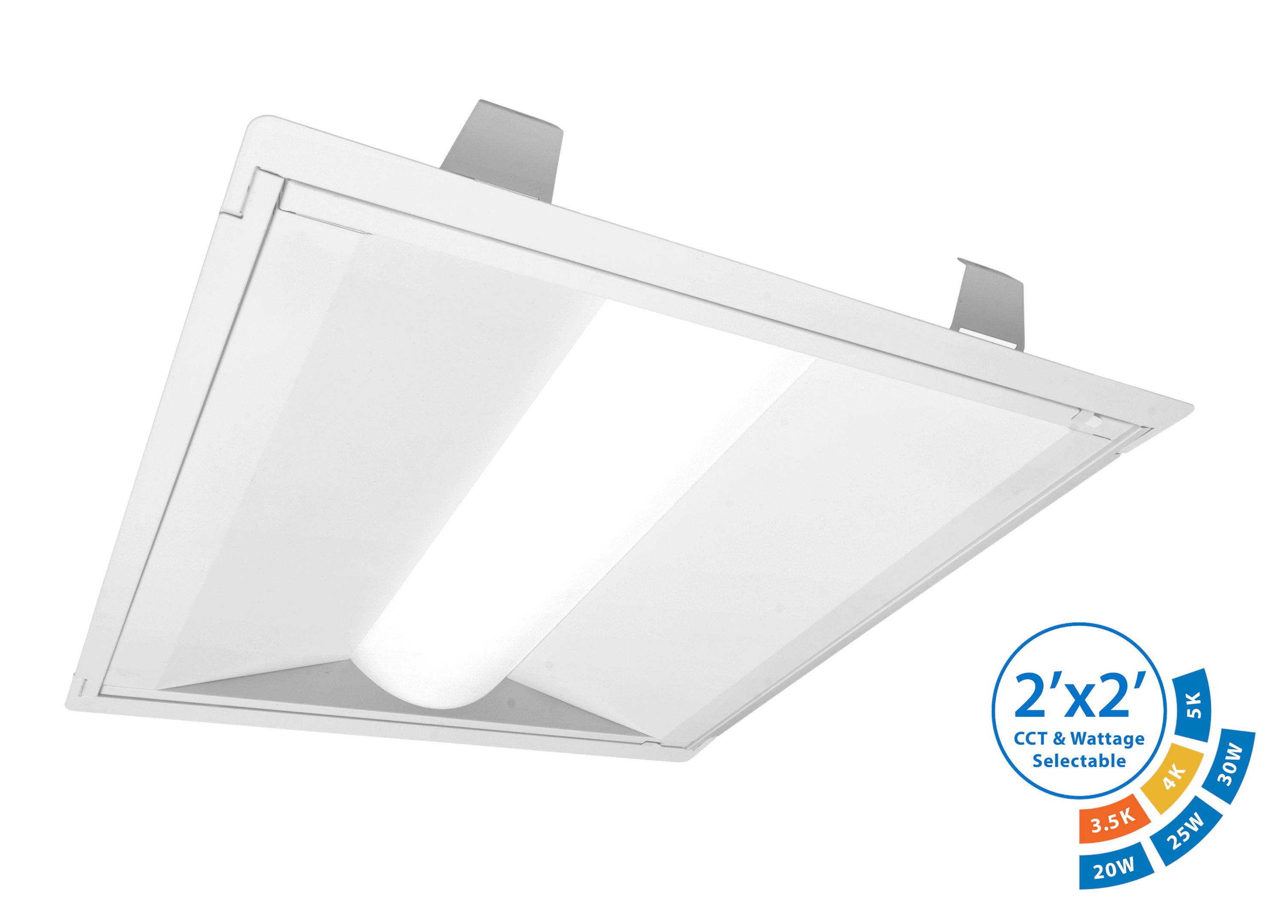 Nicor Lighting TARS122U 2-ft x 2-ft Tunable White 3433-Lumen LED Troffer