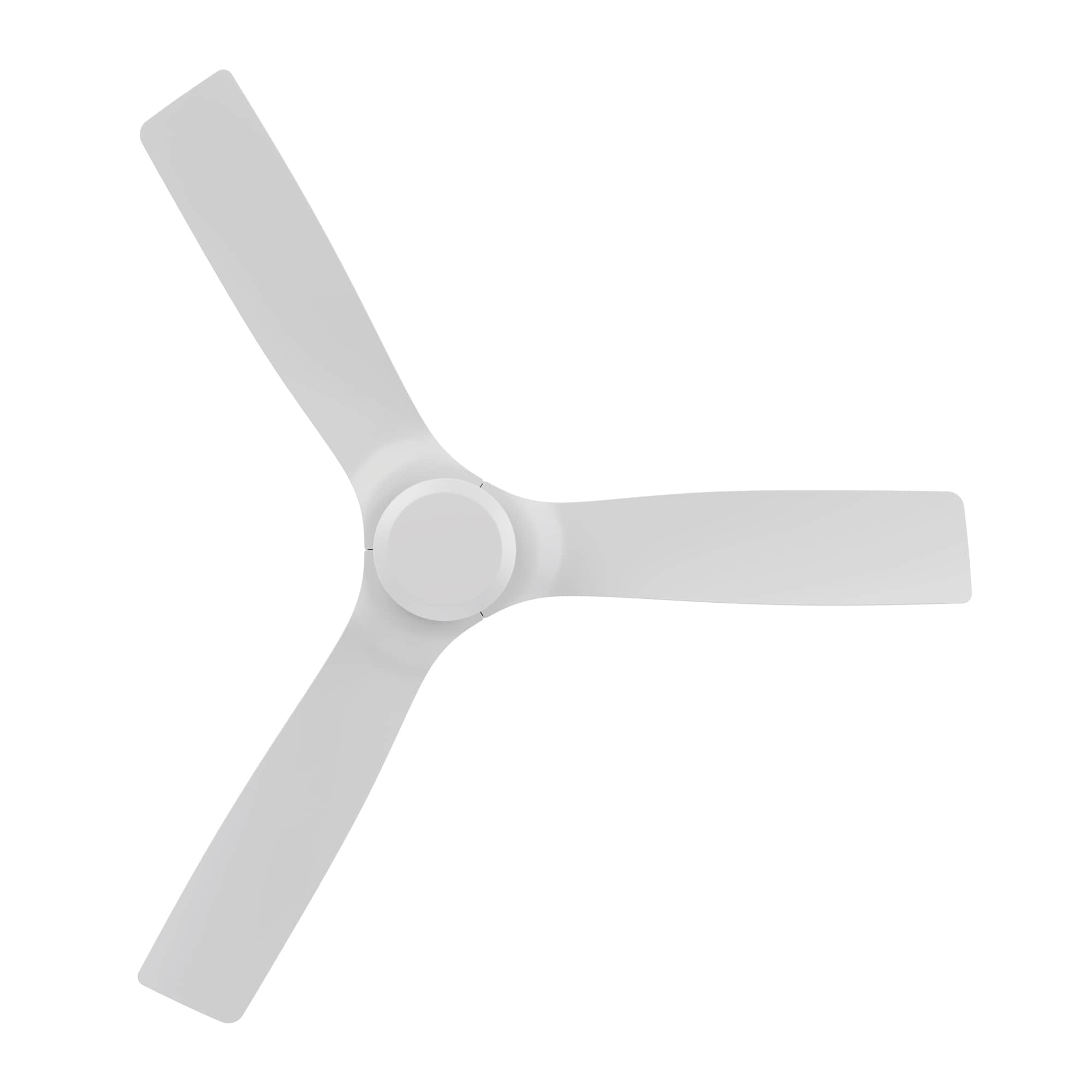 CARRO USA Ogden 52-in White Indoor Flush Mount Ceiling Fan and Remote ...