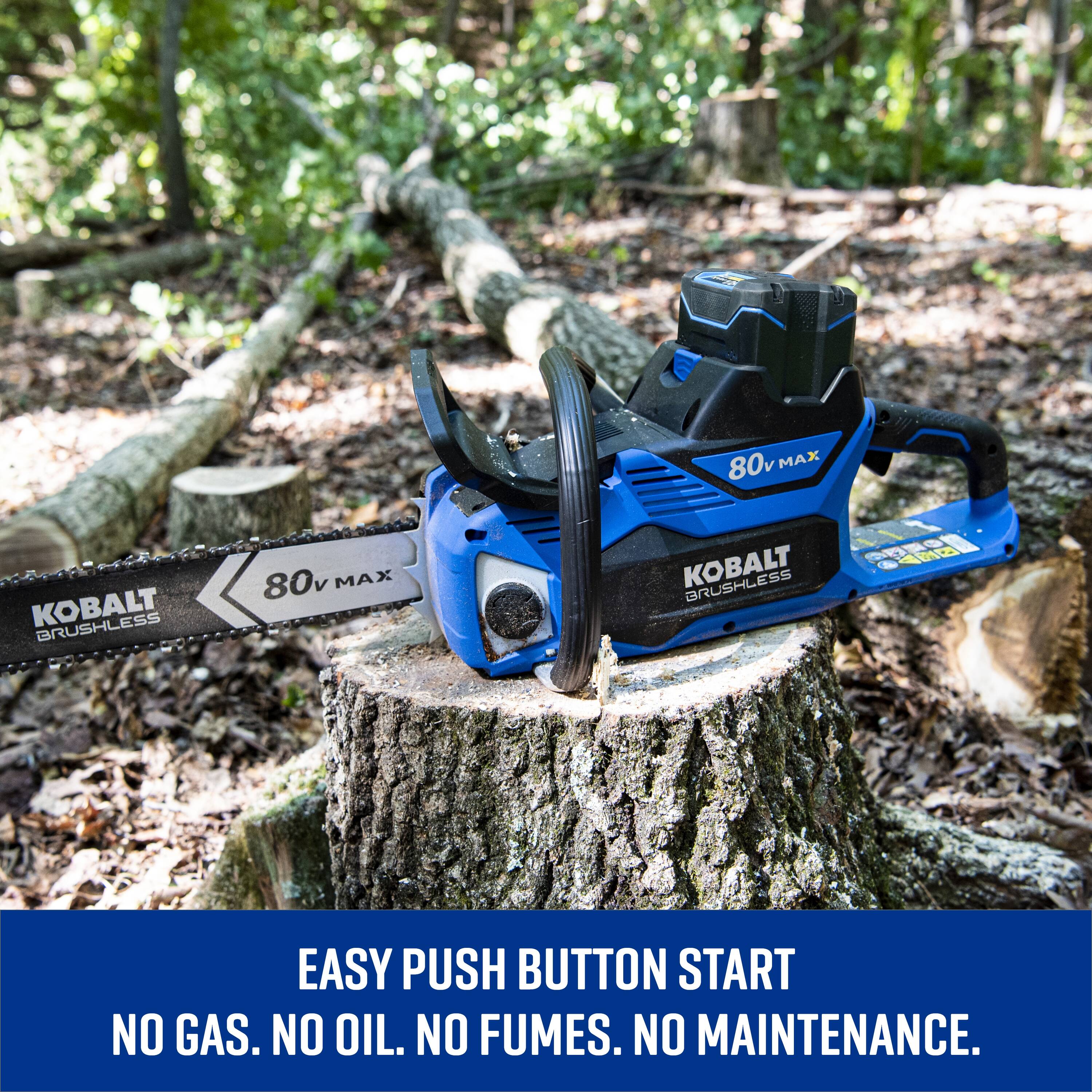 Lowes kobalt chainsaw 80v sales