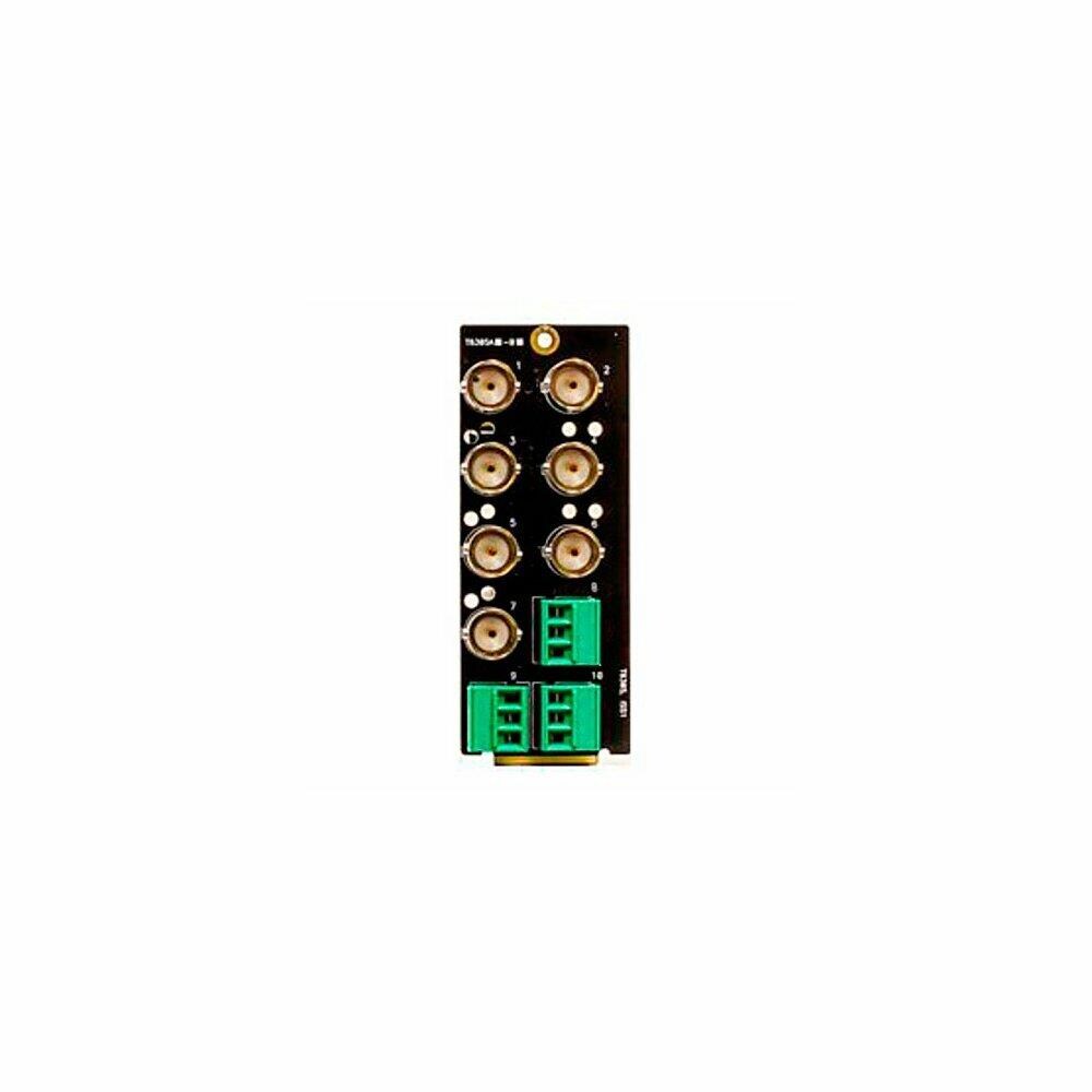  TCNCD350044 Ward-Beck Systems WARD-T6304A Single Card 7 BNC-3 3-Pin Terminal Block Rear Module