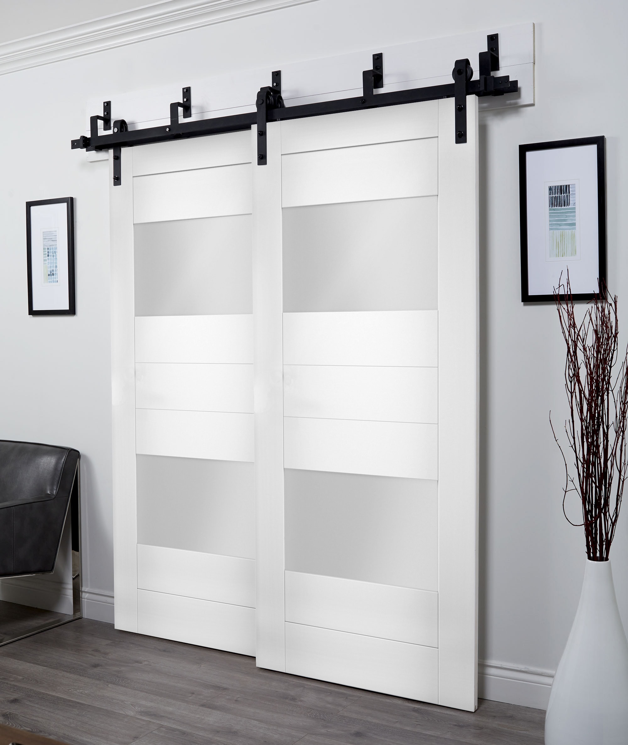 SARTODOORS SETE6222BBB-WS-60 Bifold-Sliding-Closet-Doors - View #5