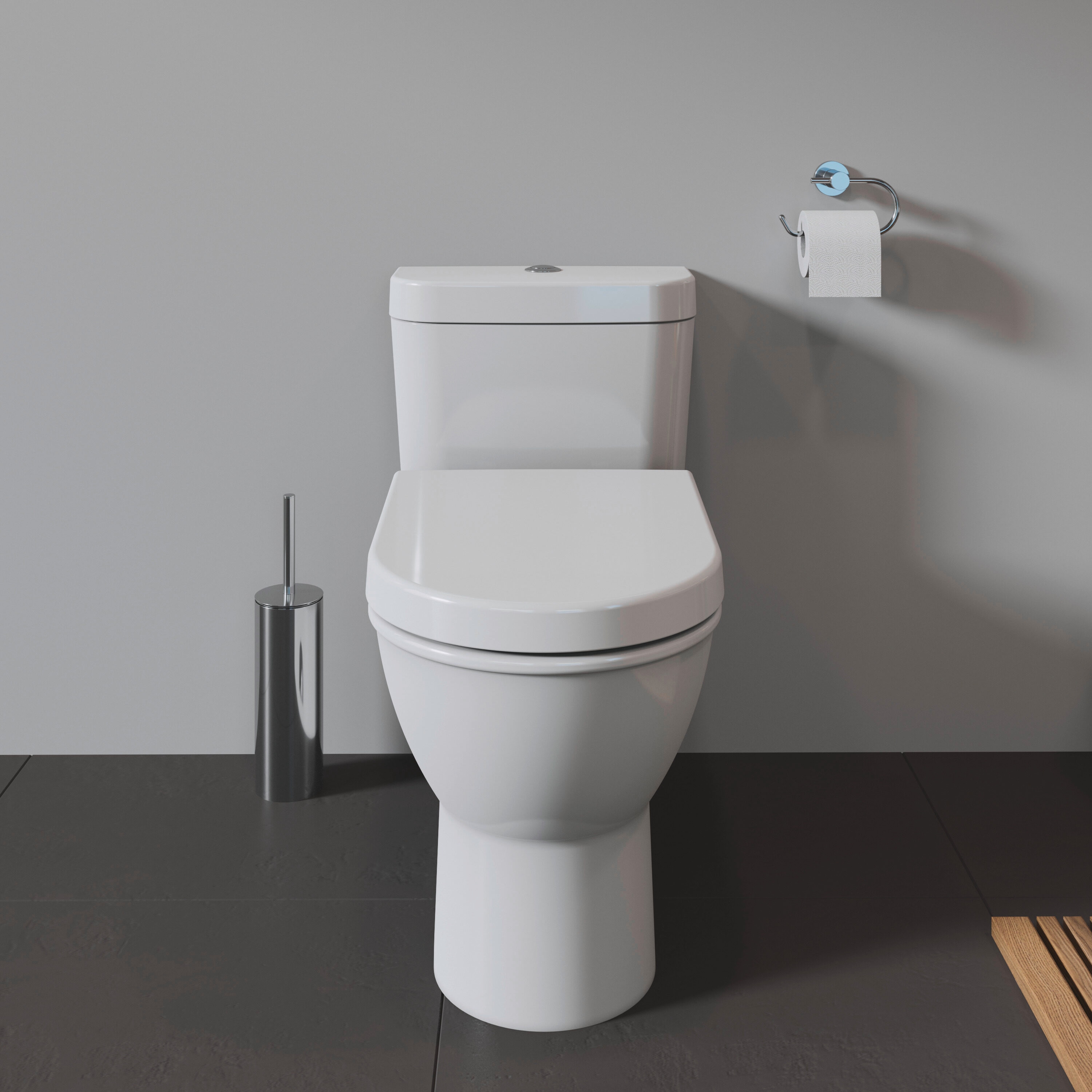 Duravit Darling New White Elongated Standard Height 1-Piece WaterSense ...