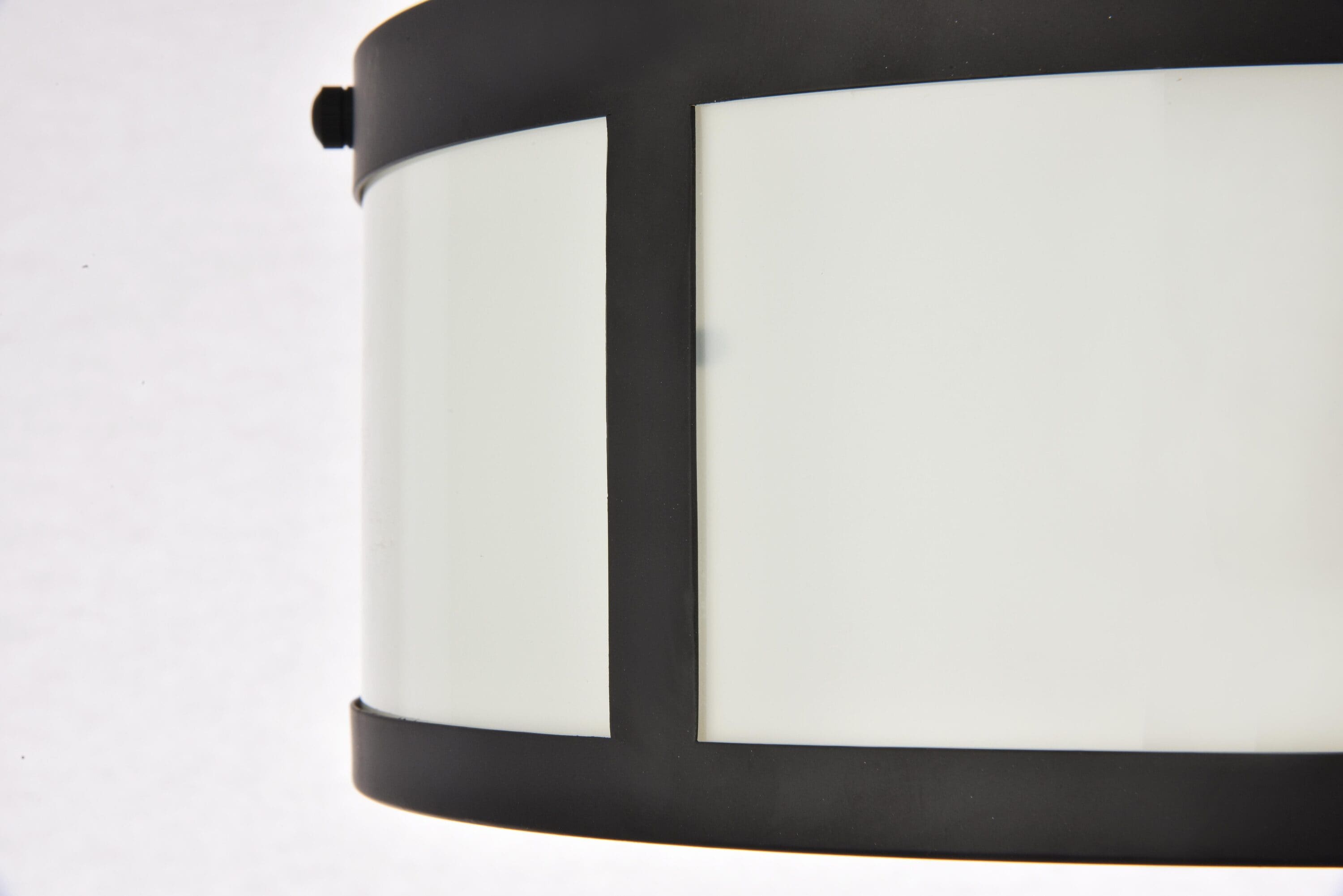 Elegant Decor Home Furnishing 12-in Flat Black Indoor 2 -Light Flush ...