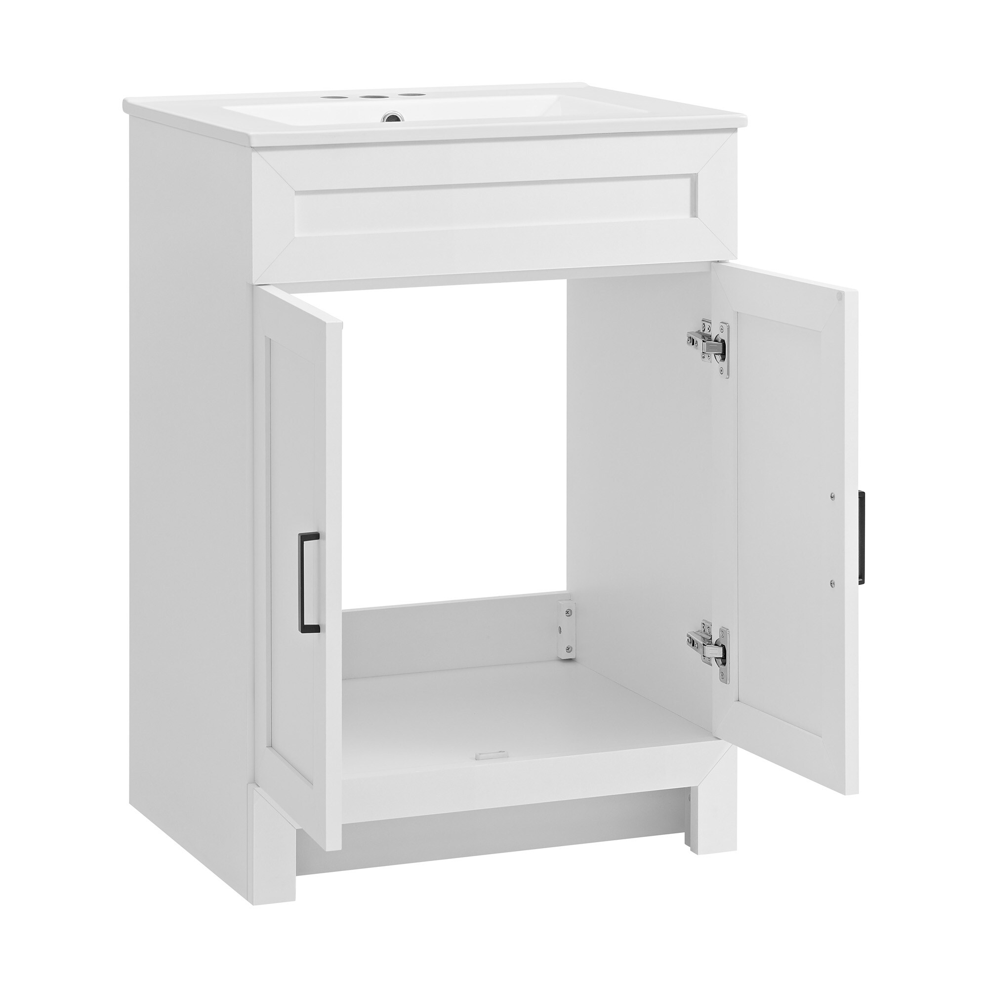 Style Selections Merle 24-in White Single Sink Bathroom Vanity with ...