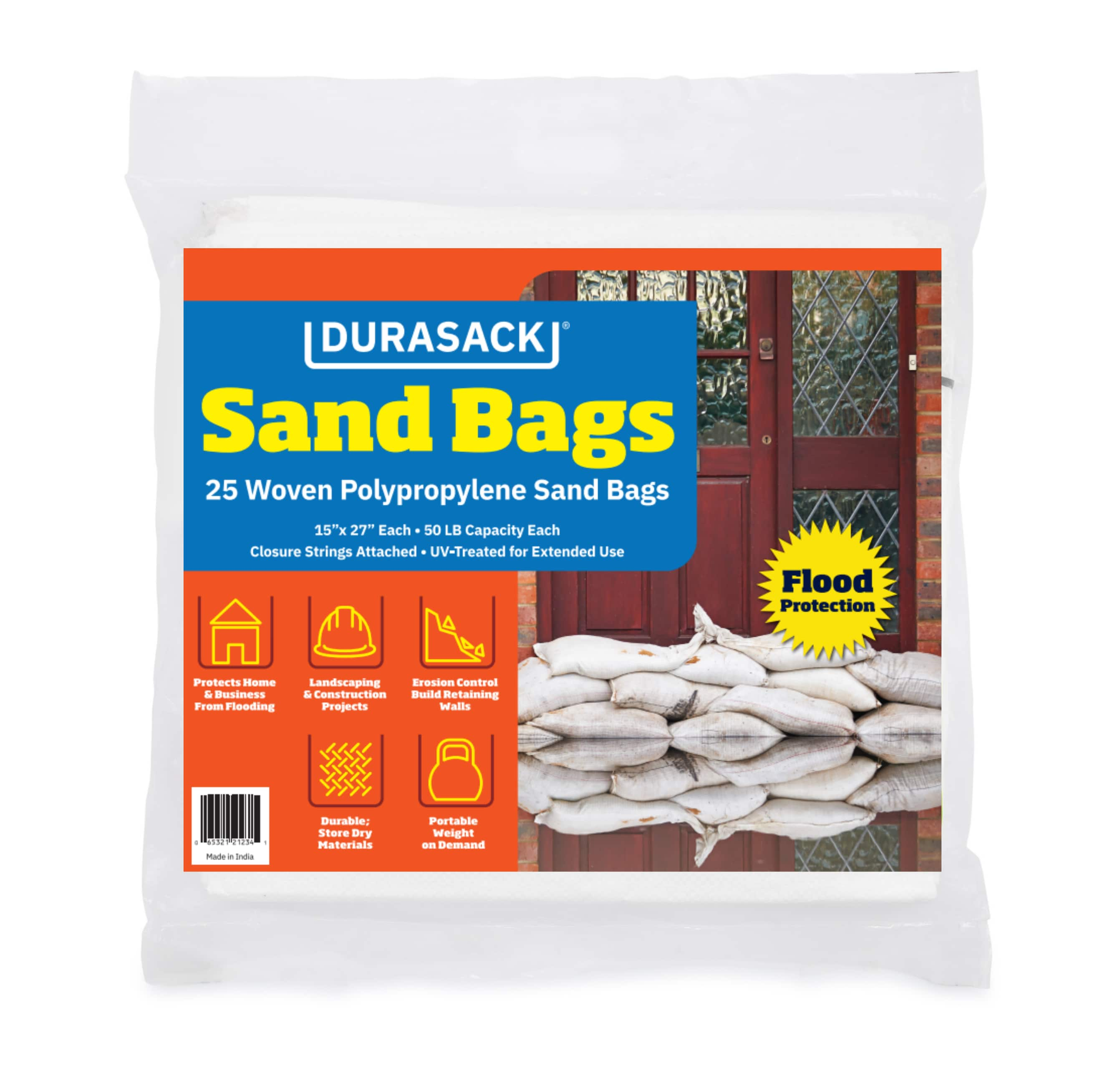 DuraSack 25-Pack 50-lb Capacity Woven Polypropylene Sand Bags