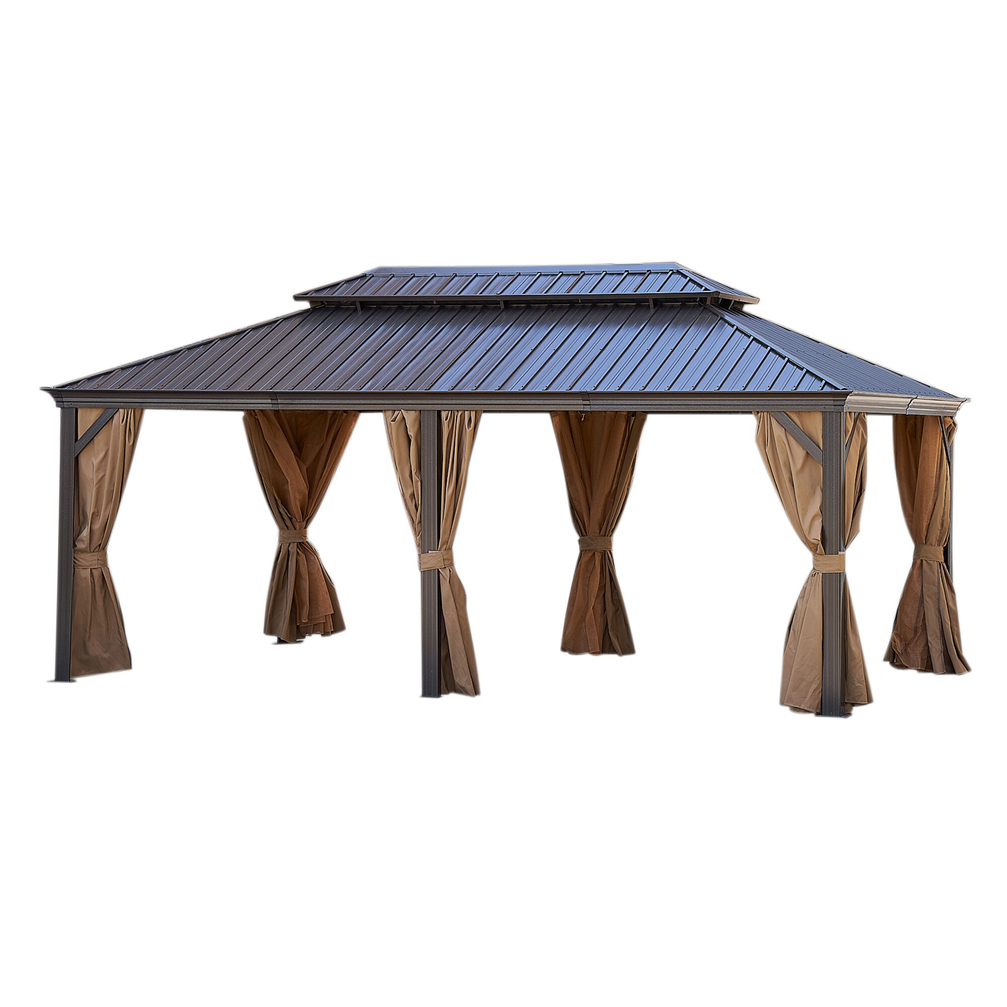 SINOFURN SYE350012GY Wood-Resin-Gazebos - View #10