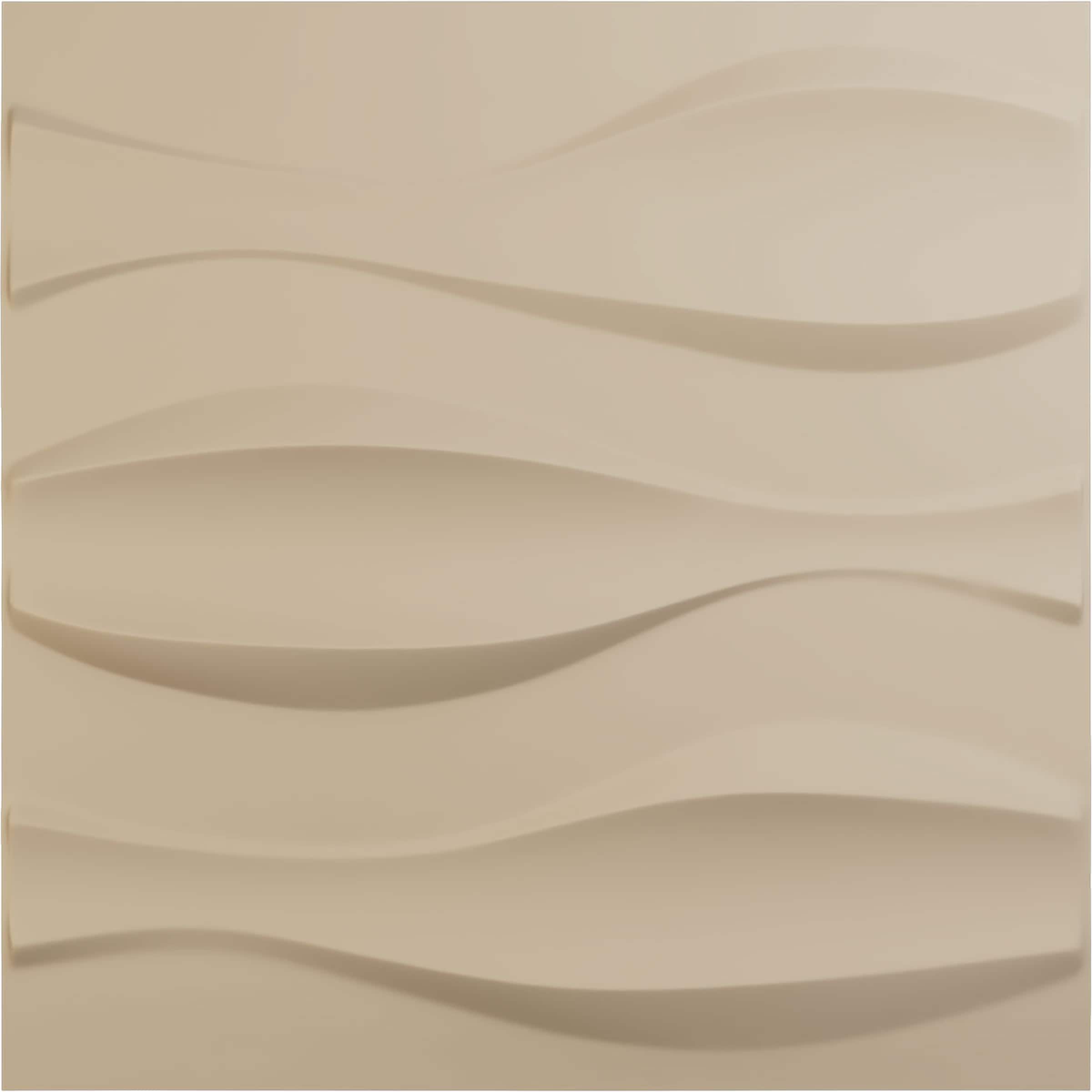 Ekena Millwork WP20X20TMGBE 19-5/8-in x 19-5/8-in Embossed Paintable/Stainable Brown/Tan PVC Wall Panel (
