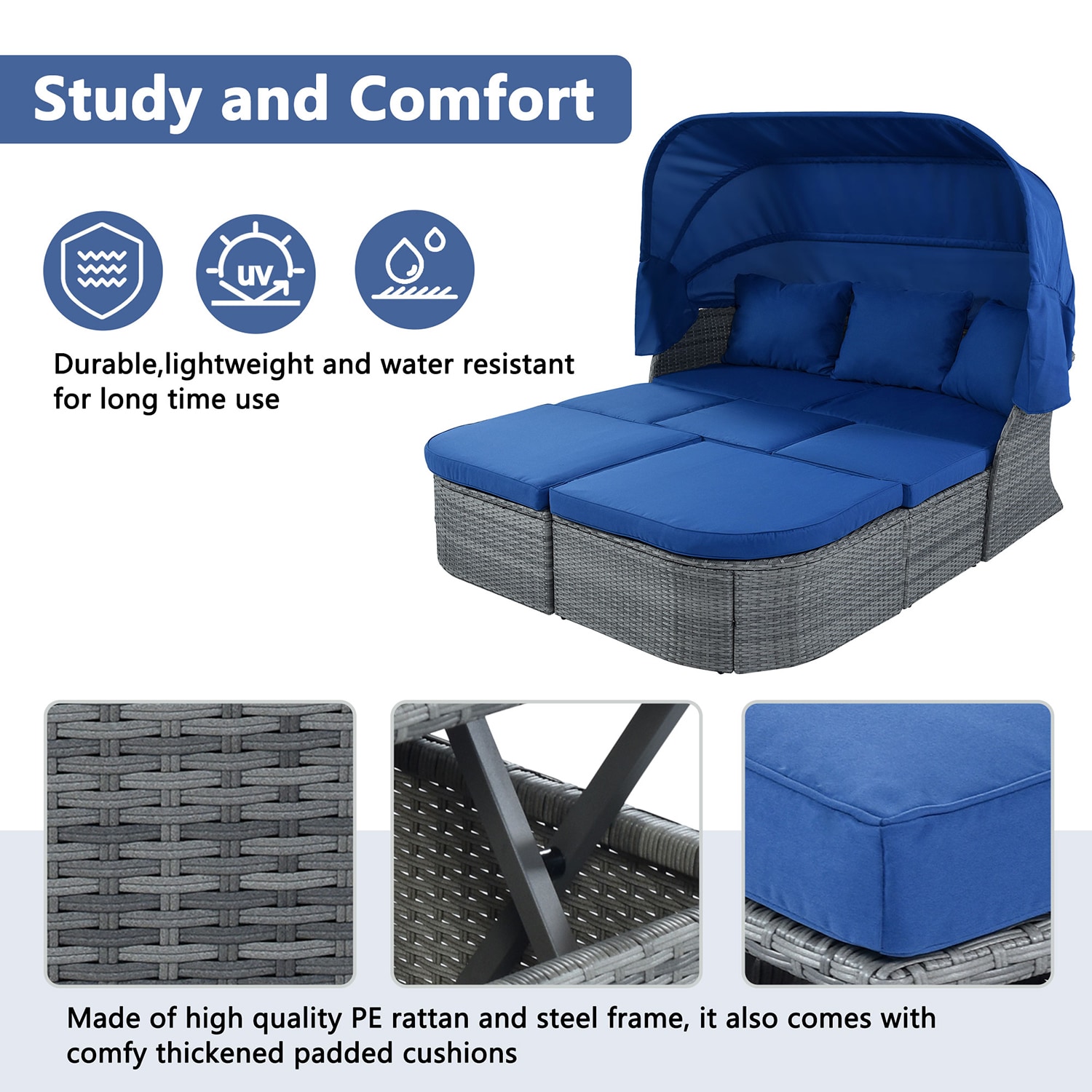 SINOFURN SYA020397BL Patio-Sofas-Daybeds - View #7