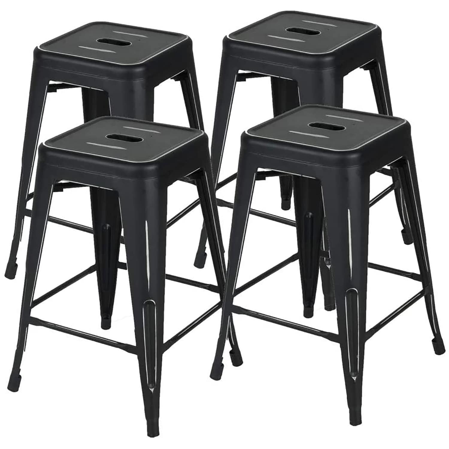 Sumyeg YY0008A-BL Bar Table and 2 Chrome Air Lift Adjustable set of 3 Black 28-in H Bar height Metal Bar Stool Back