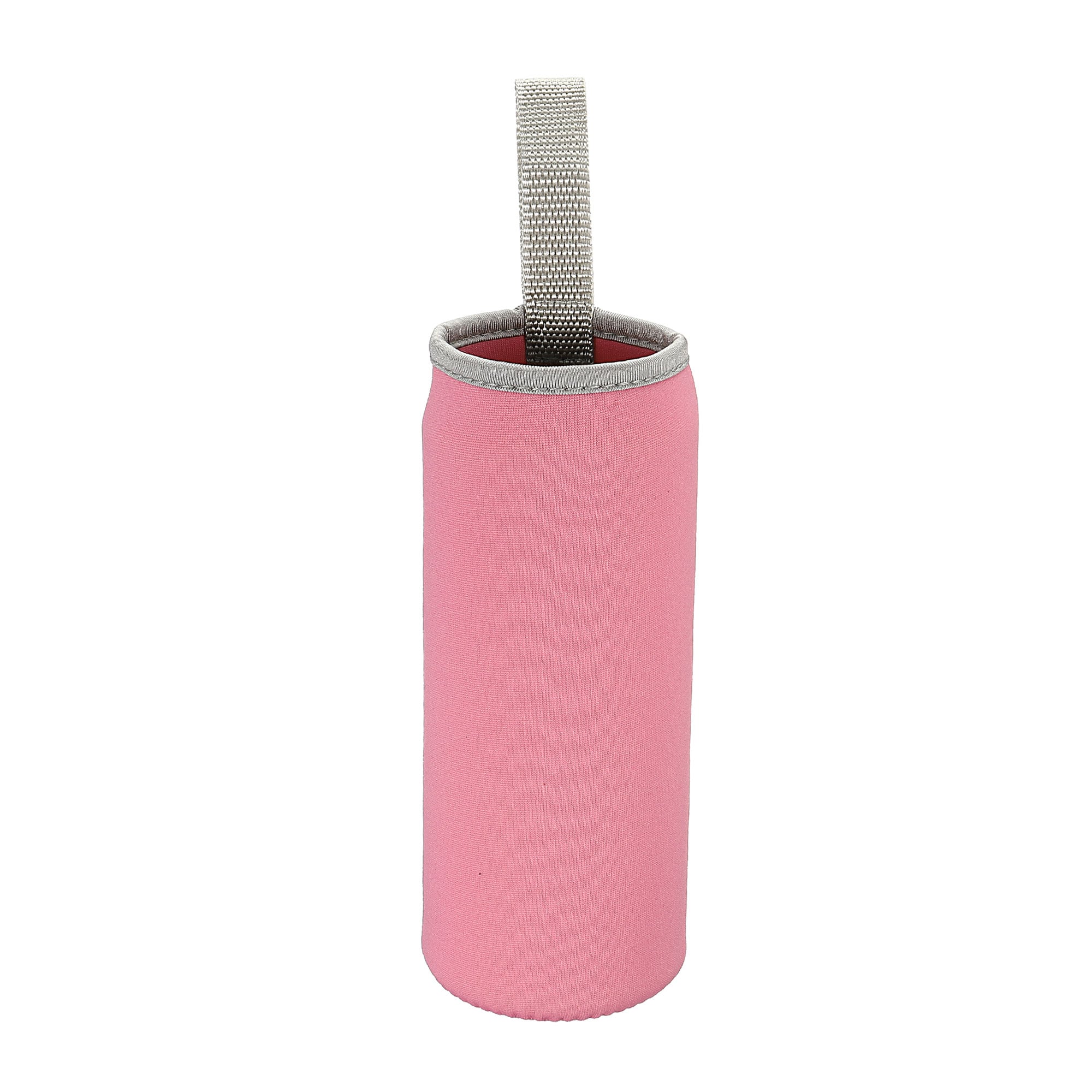 Unique Bargains Water Bottle Sleeve 500ml Neoprene Carrier Insulated Non Slip Protective Glass Bottles Cover with Strap for Cool or Hot Drinks Pink 2pcs #S26051100UX6799